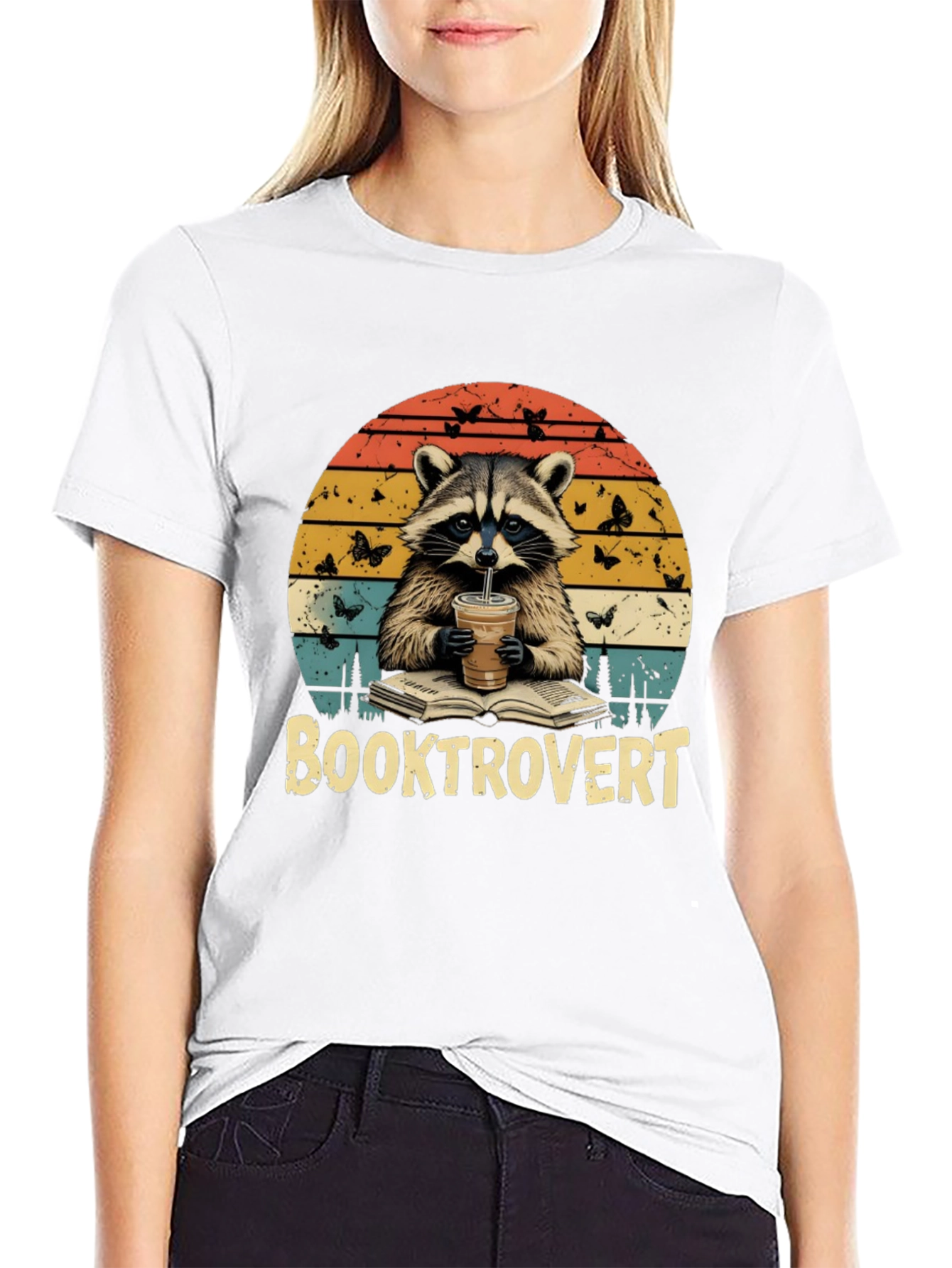 Booktrovert Raccoon T-Shirt - Unisex