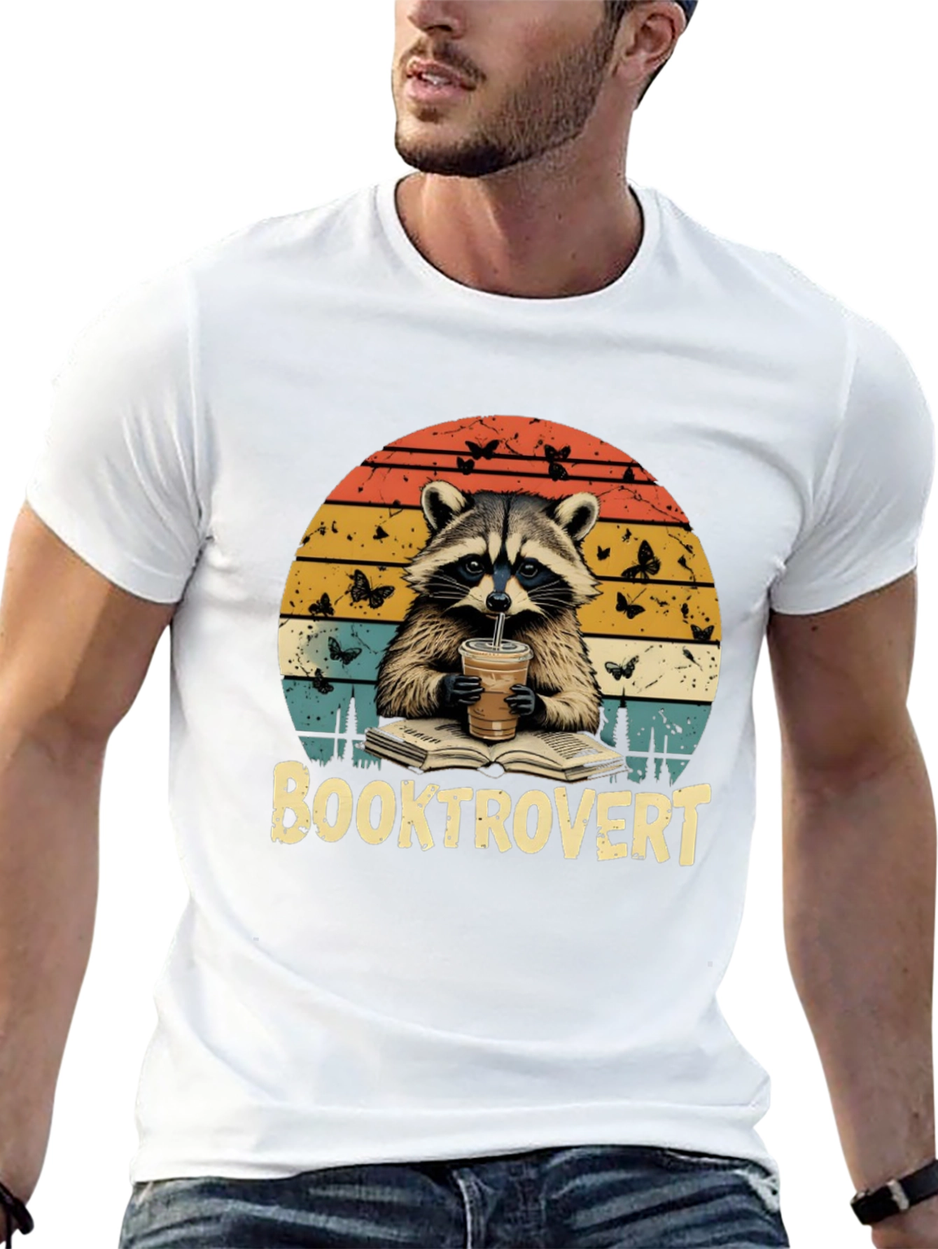 Booktrovert Raccoon T-Shirt - Unisex