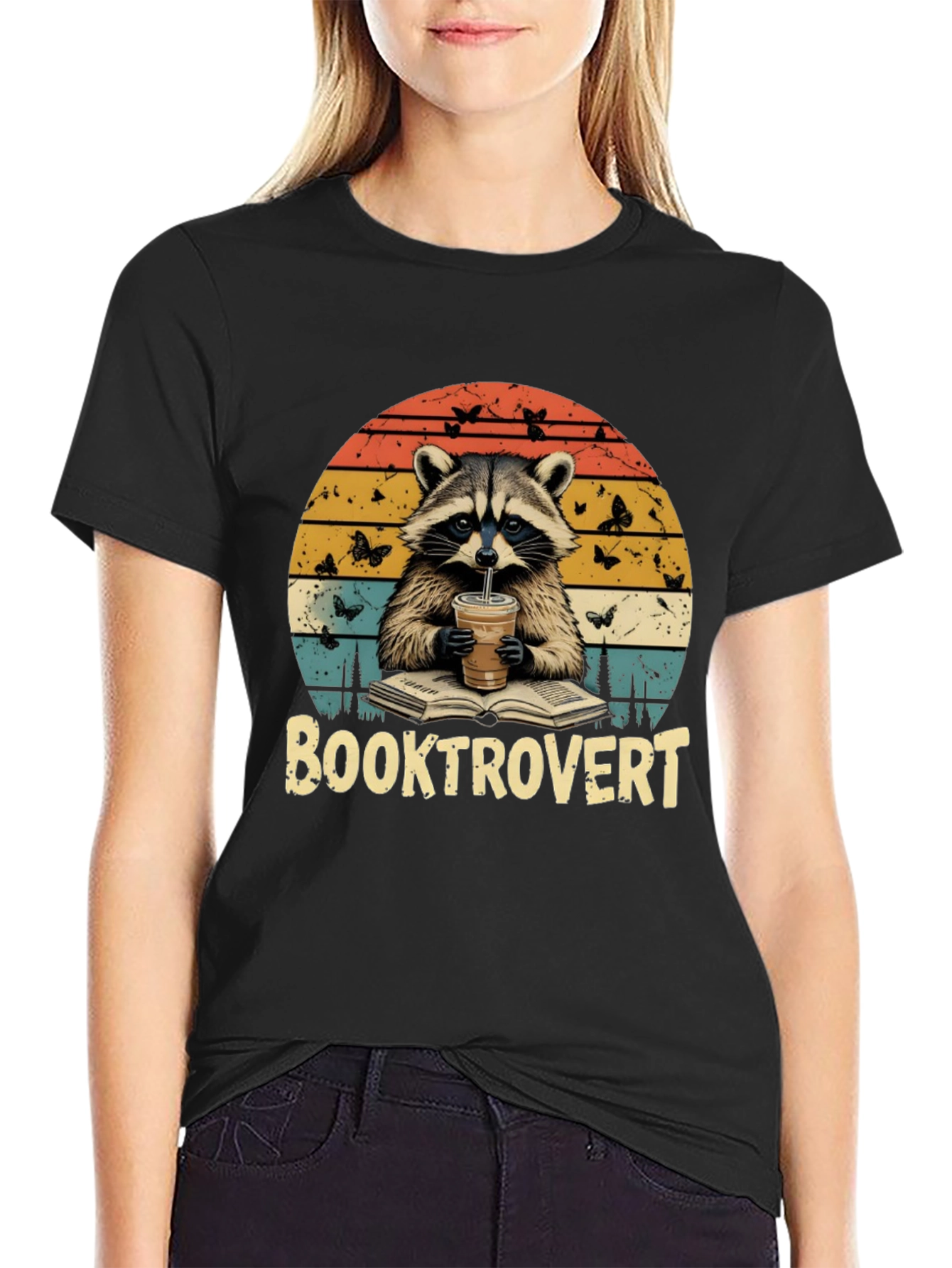 Booktrovert Raccoon T-Shirt - Unisex
