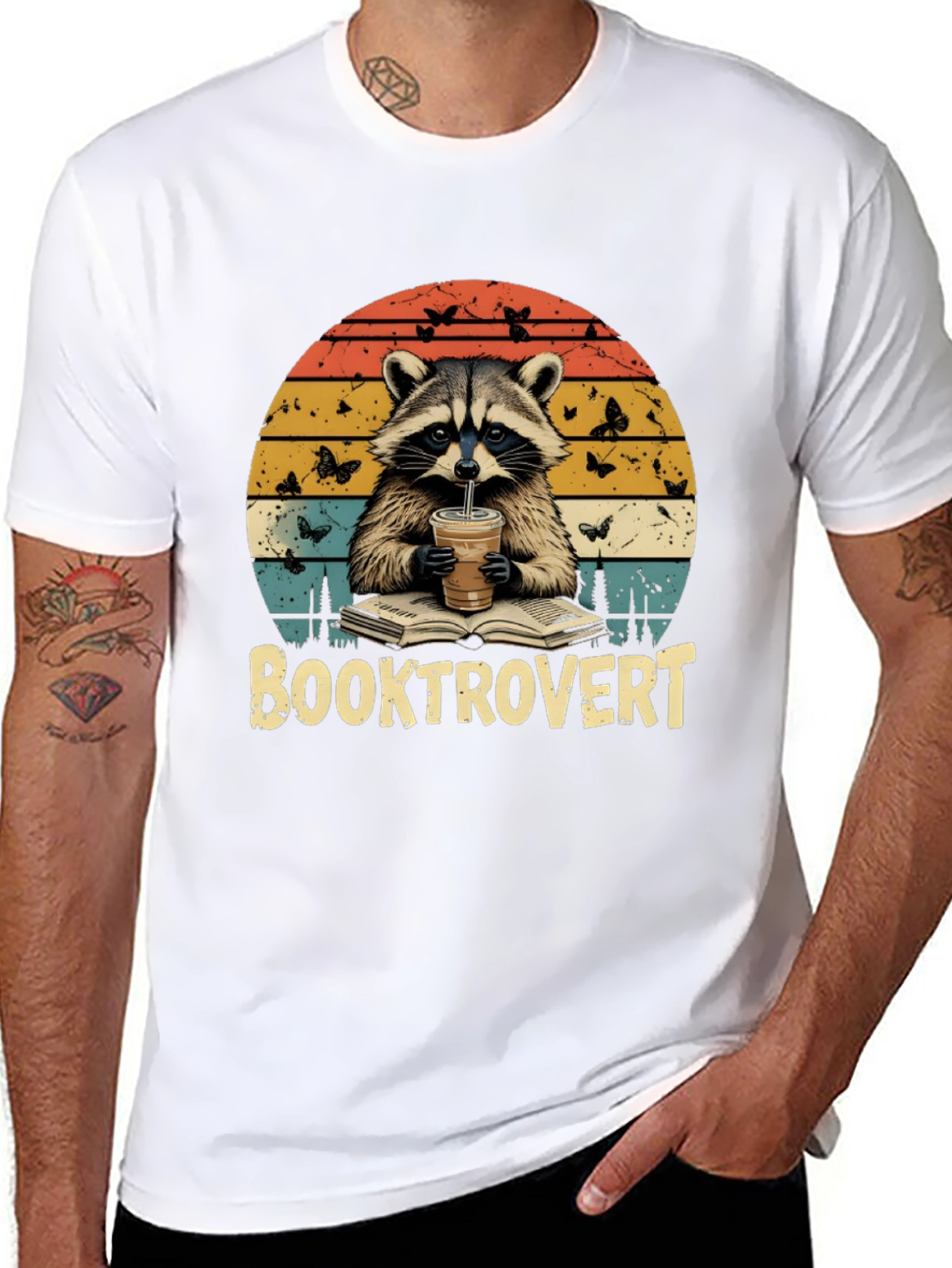 Booktrovert Raccoon T-Shirt - Unisex