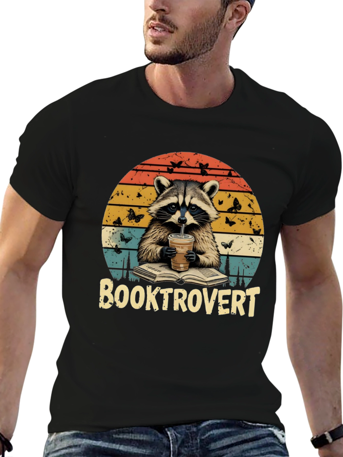 Booktrovert Raccoon T-Shirt - Unisex