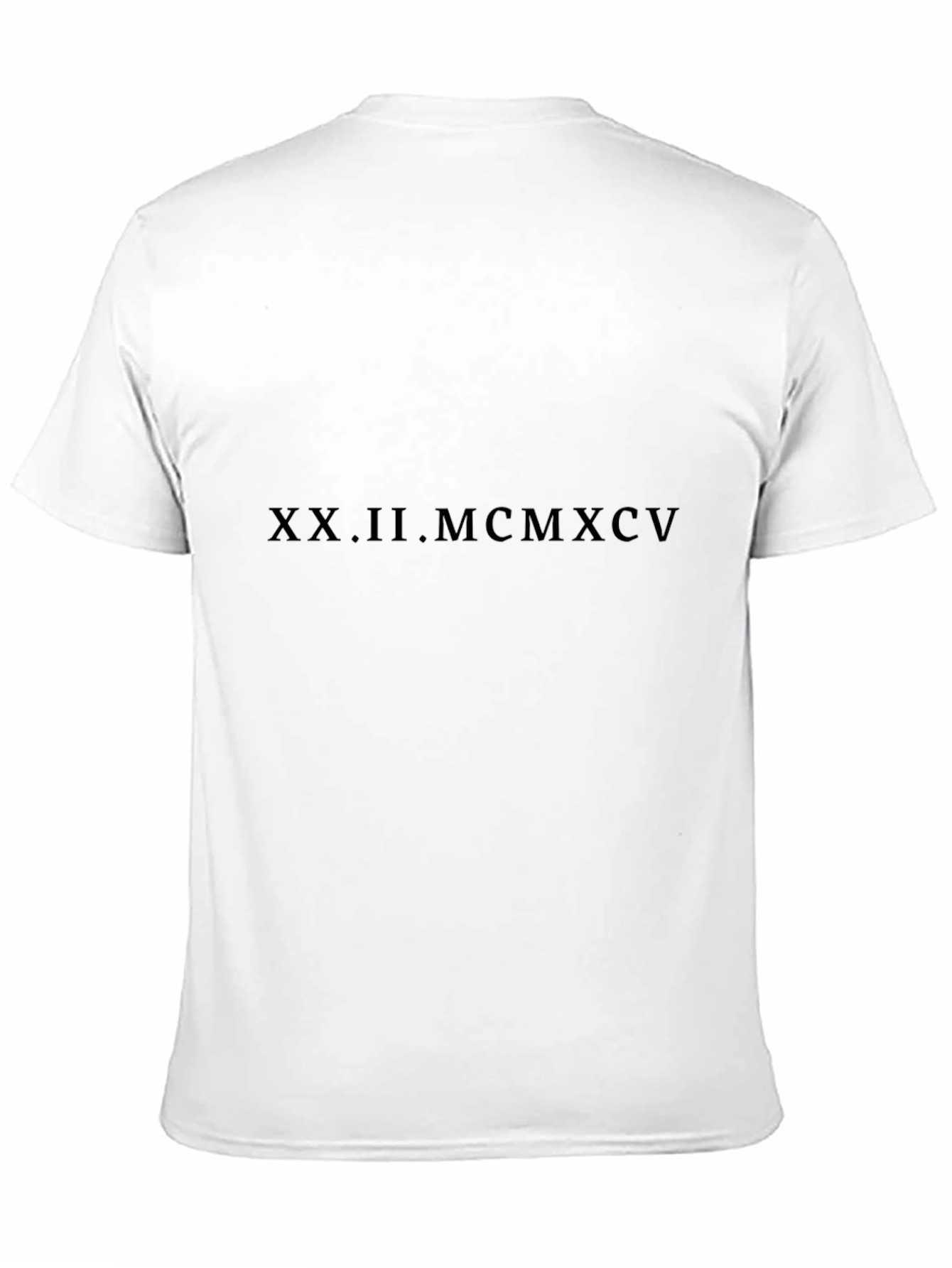 Roman Numeral Date T-Shirt - Mens Black Tee