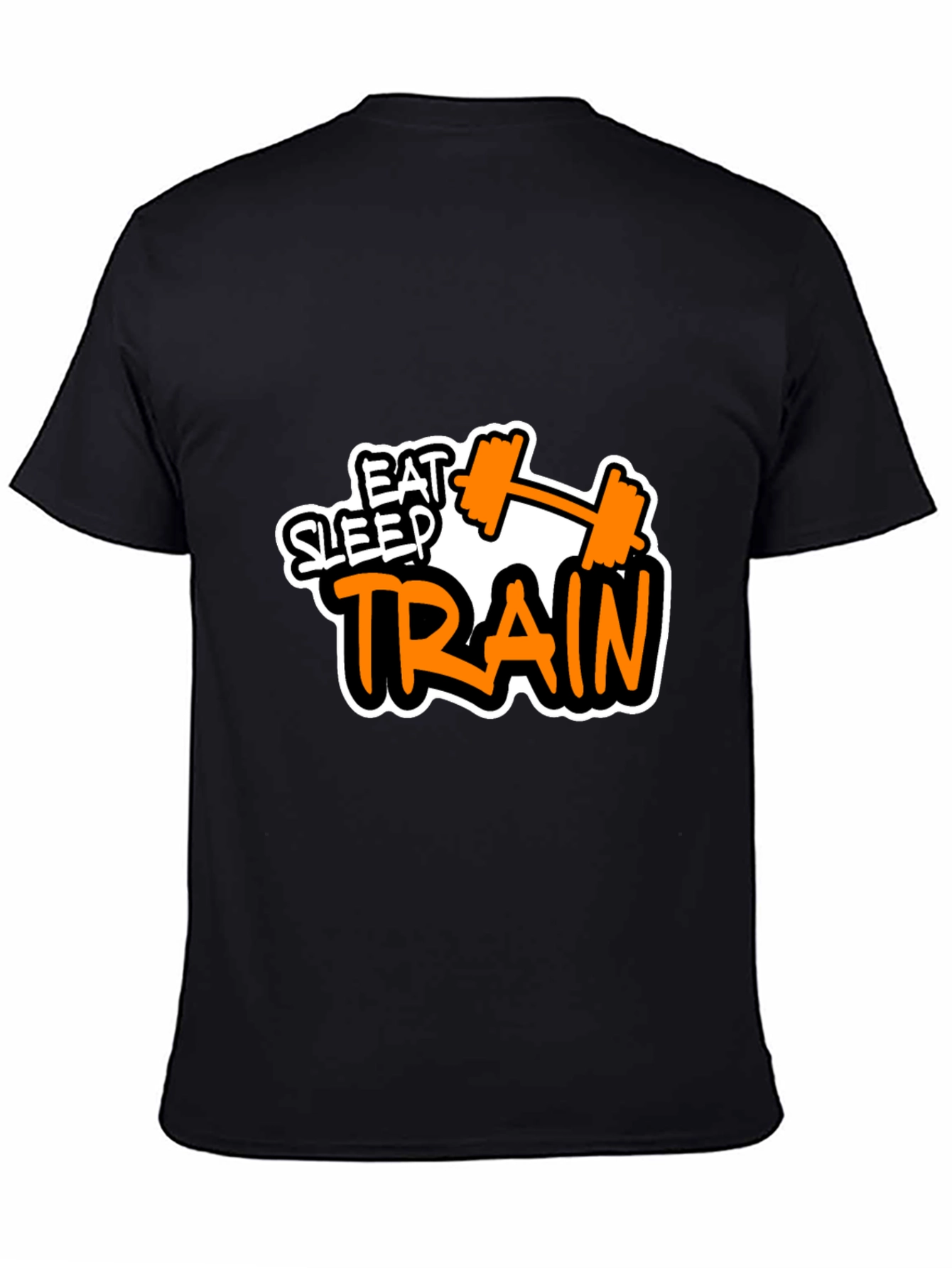 Eat Sleep Train Black Graphic Tee