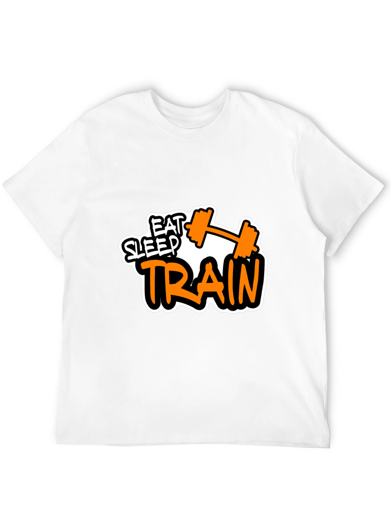 Eat Sleep Train Black Graphic Tee