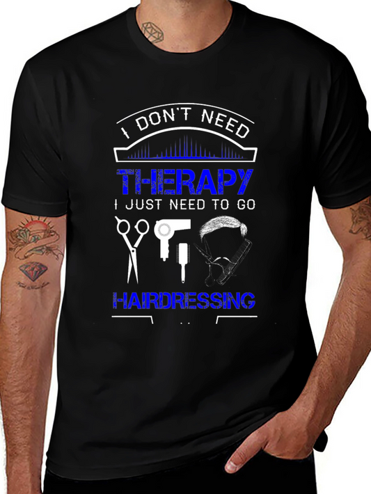 Hairdressing Therapy T-Shirt - Stylish & Humorous