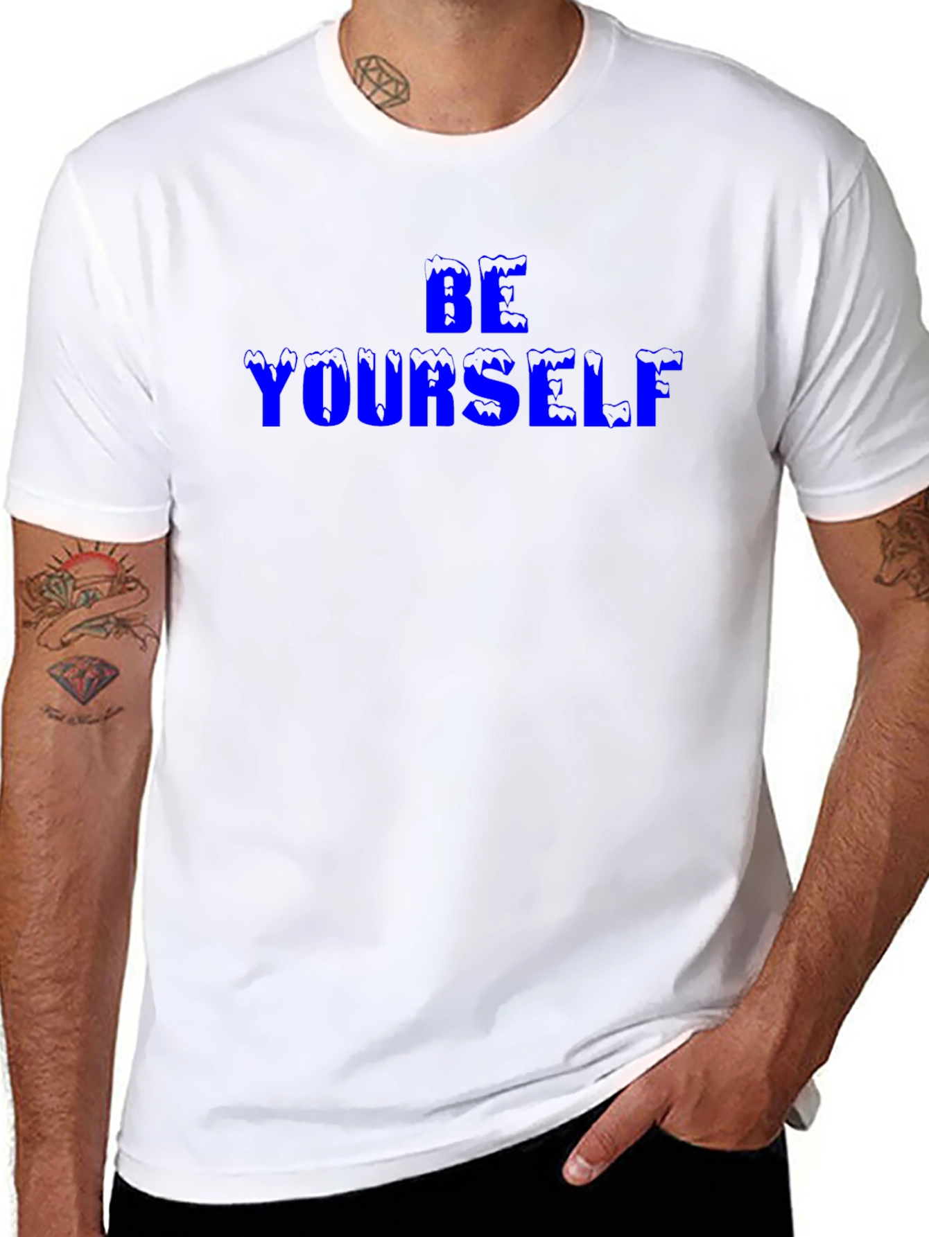 Be Yourself Black Graphic Tee