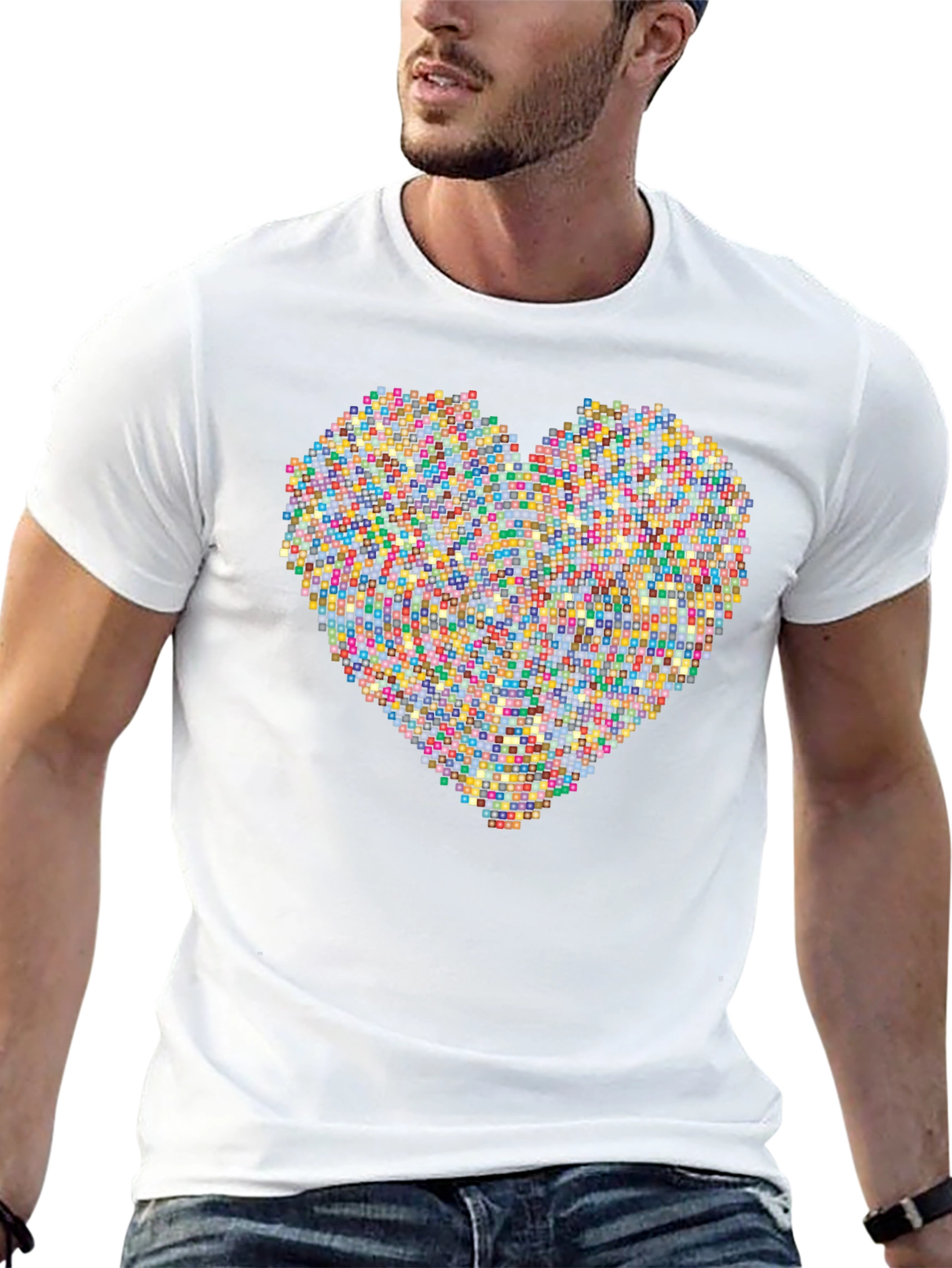 Pixel Heart Graphic Tee - Modern Love
