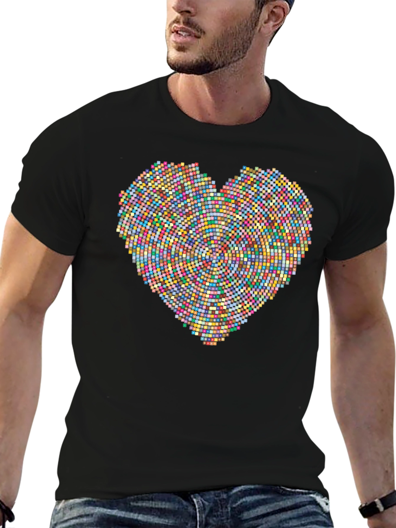 Pixel Heart Graphic Tee - Modern Love