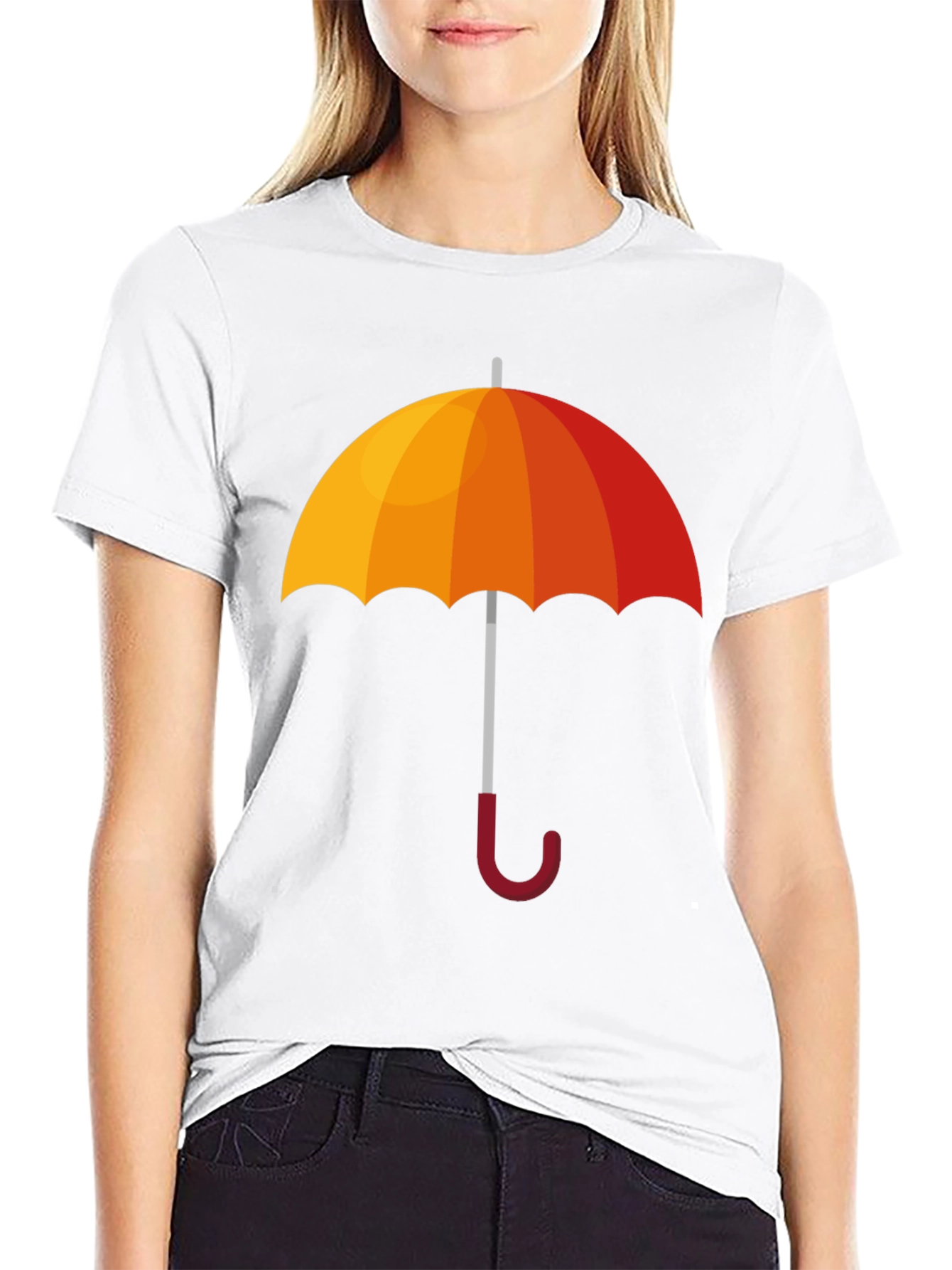 Umbrella Graphic Black T-Shirt