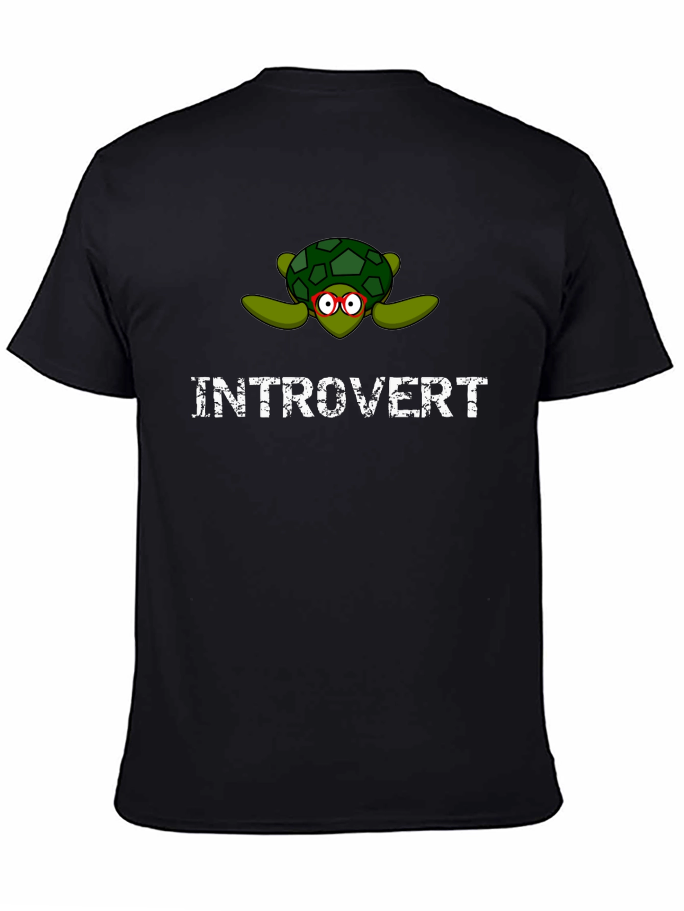 Introvert Turtle T-Shirt - Cute & Quirky Design
