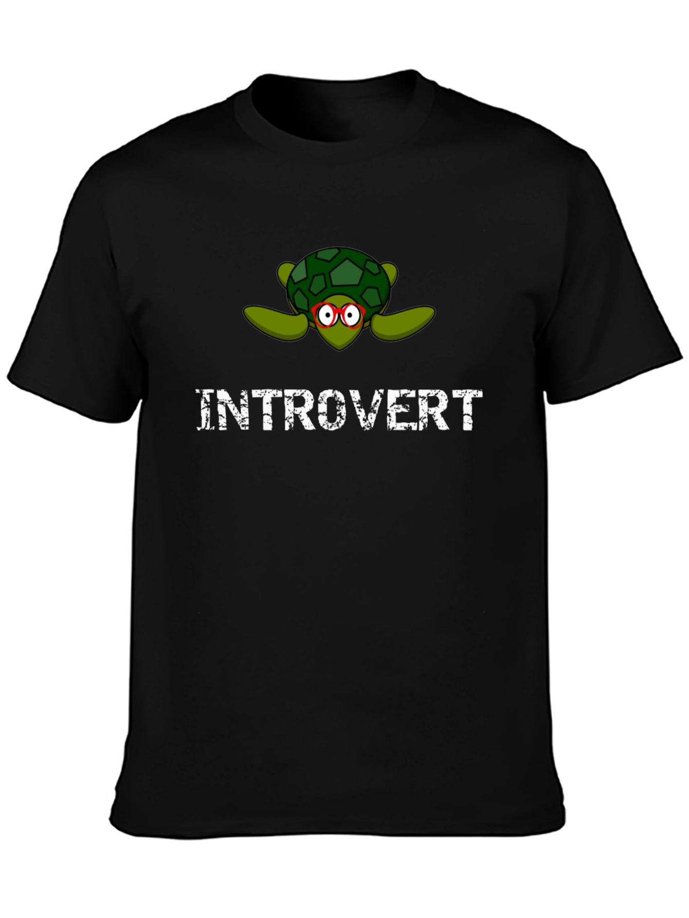 Introvert Turtle T-Shirt - Cute & Quirky Design