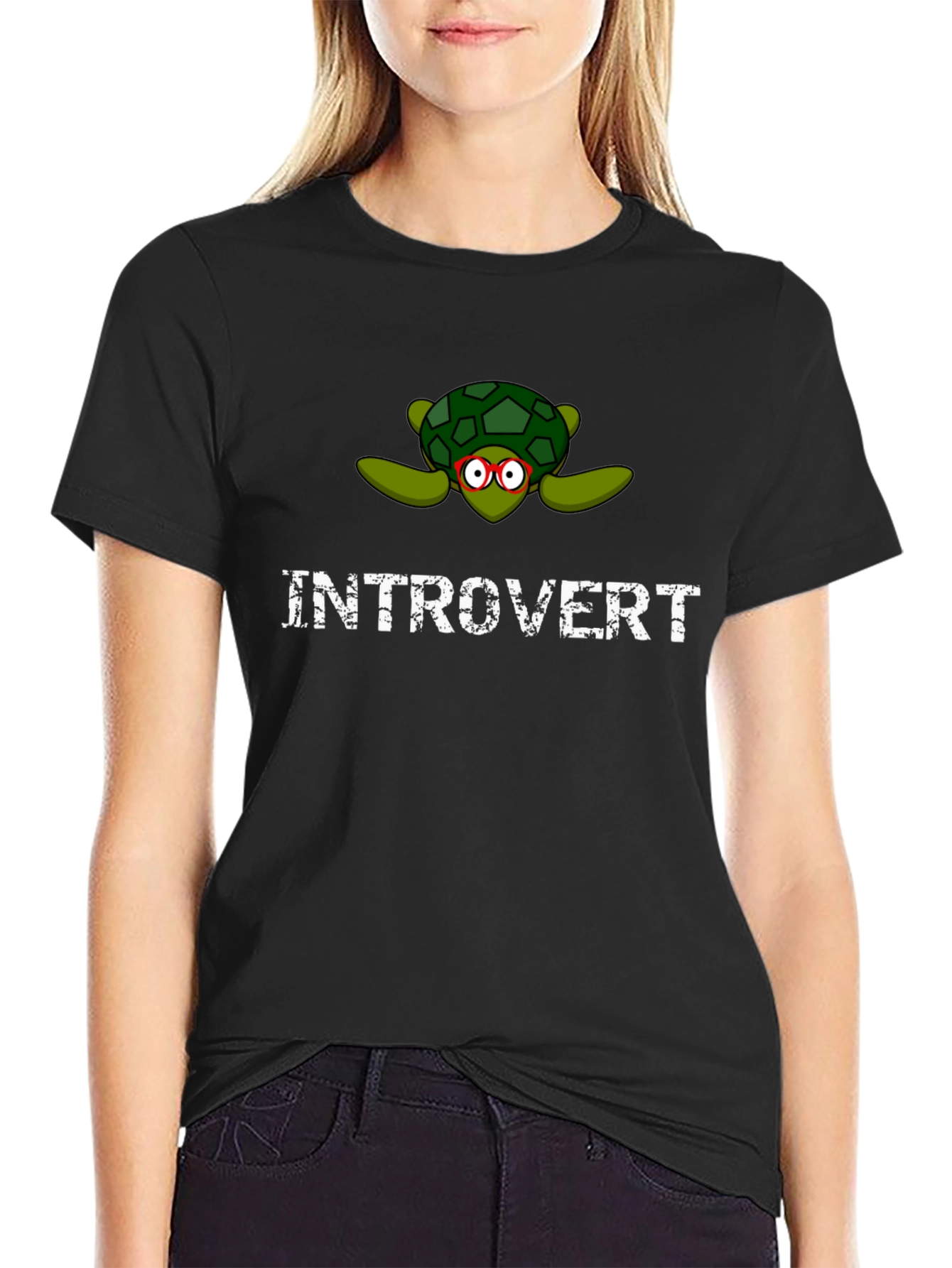 Introvert Turtle T-Shirt - Cute & Quirky Design