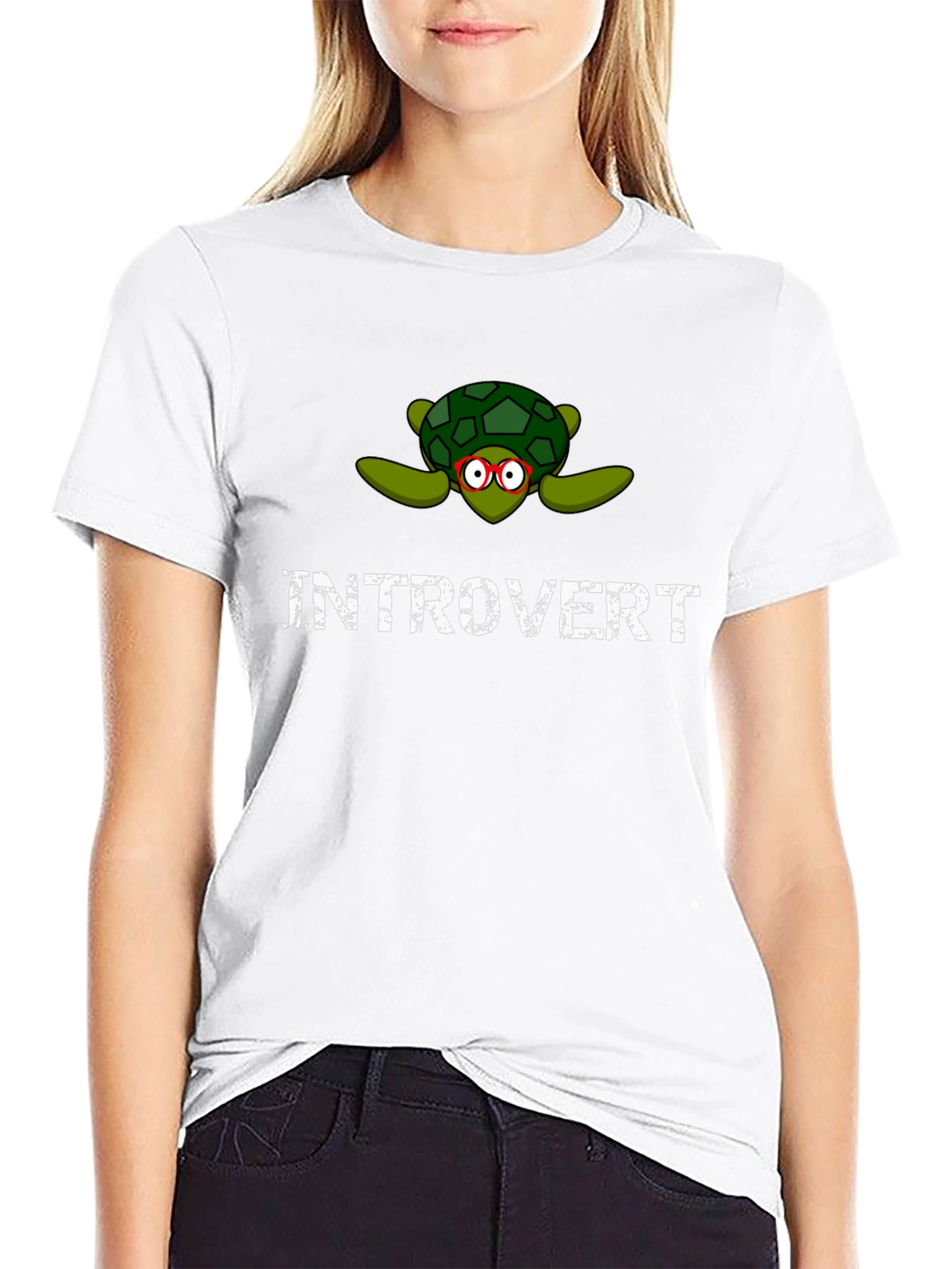 Introvert Turtle T-Shirt - Cute & Quirky Design