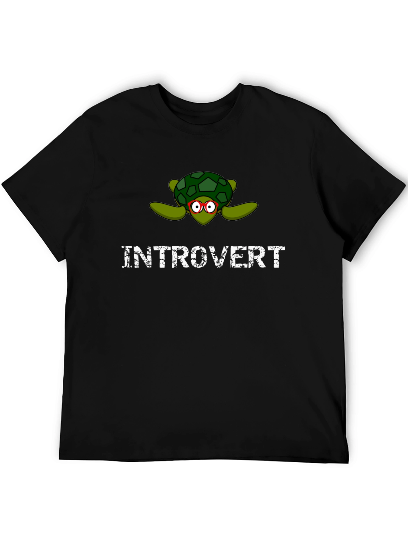 Introvert Turtle T-Shirt - Cute & Quirky Design