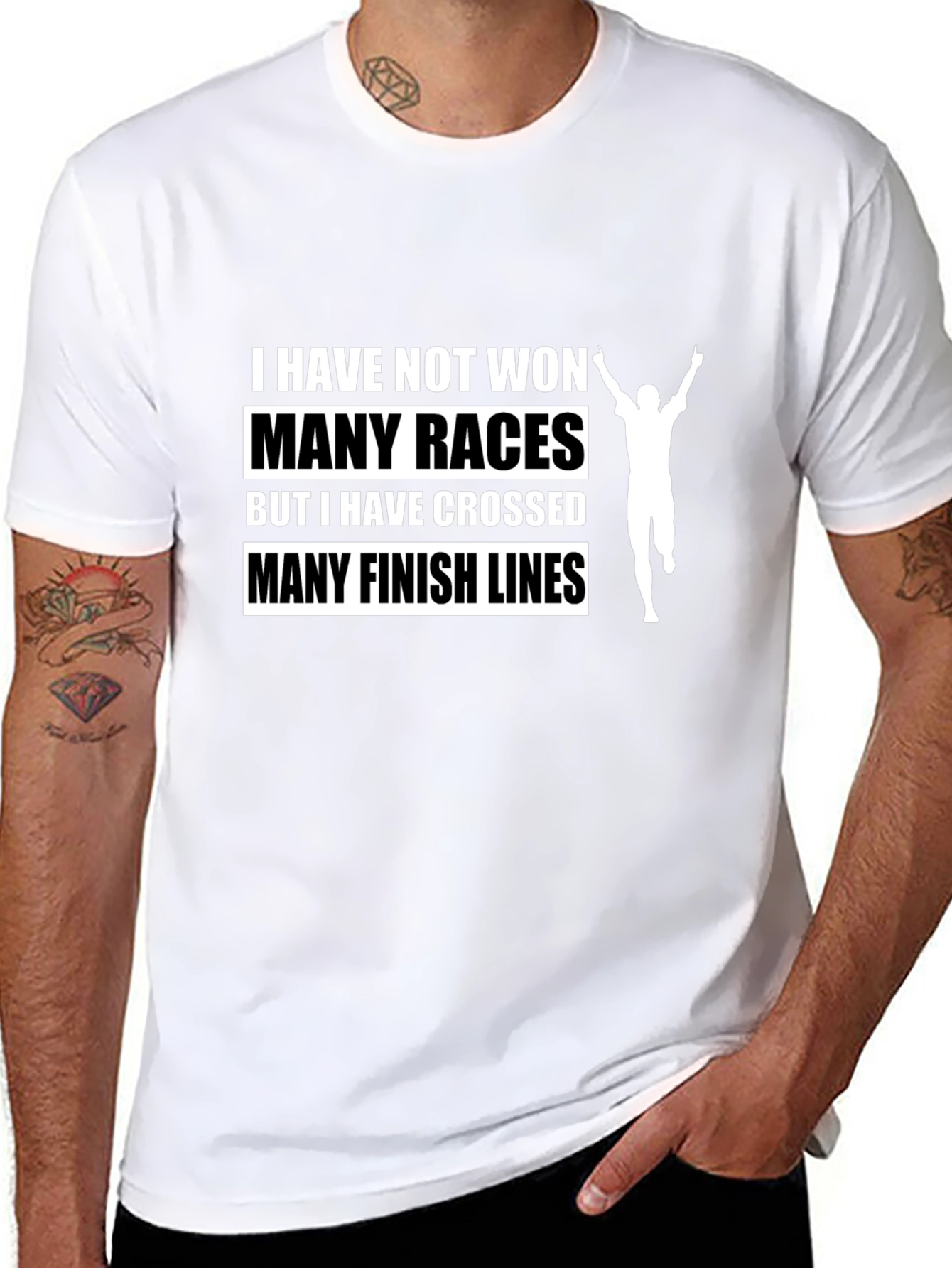 Motivational Runner T-Shirt - Finish Lines