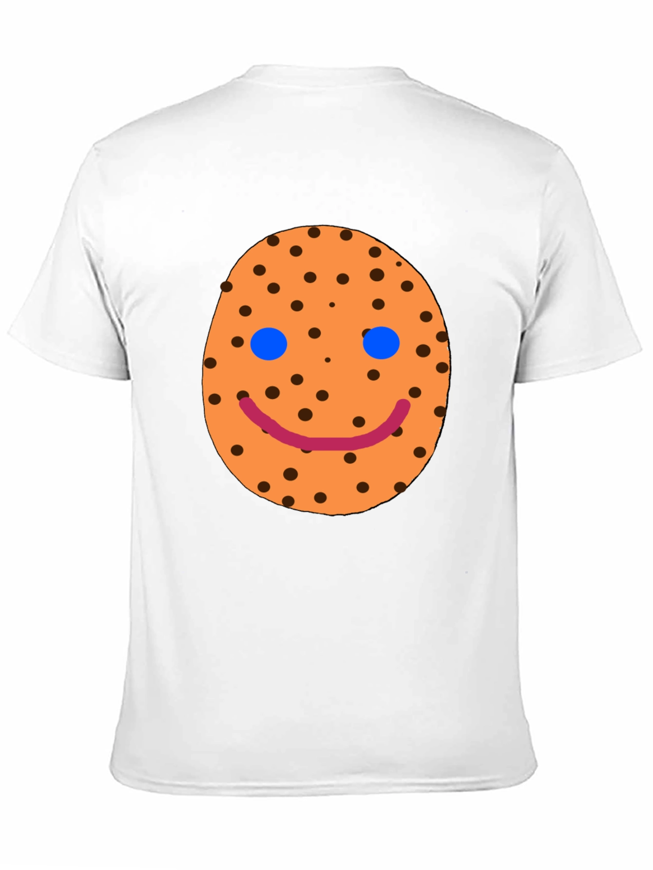 Smiley Cookie Graphic Black T-Shirt