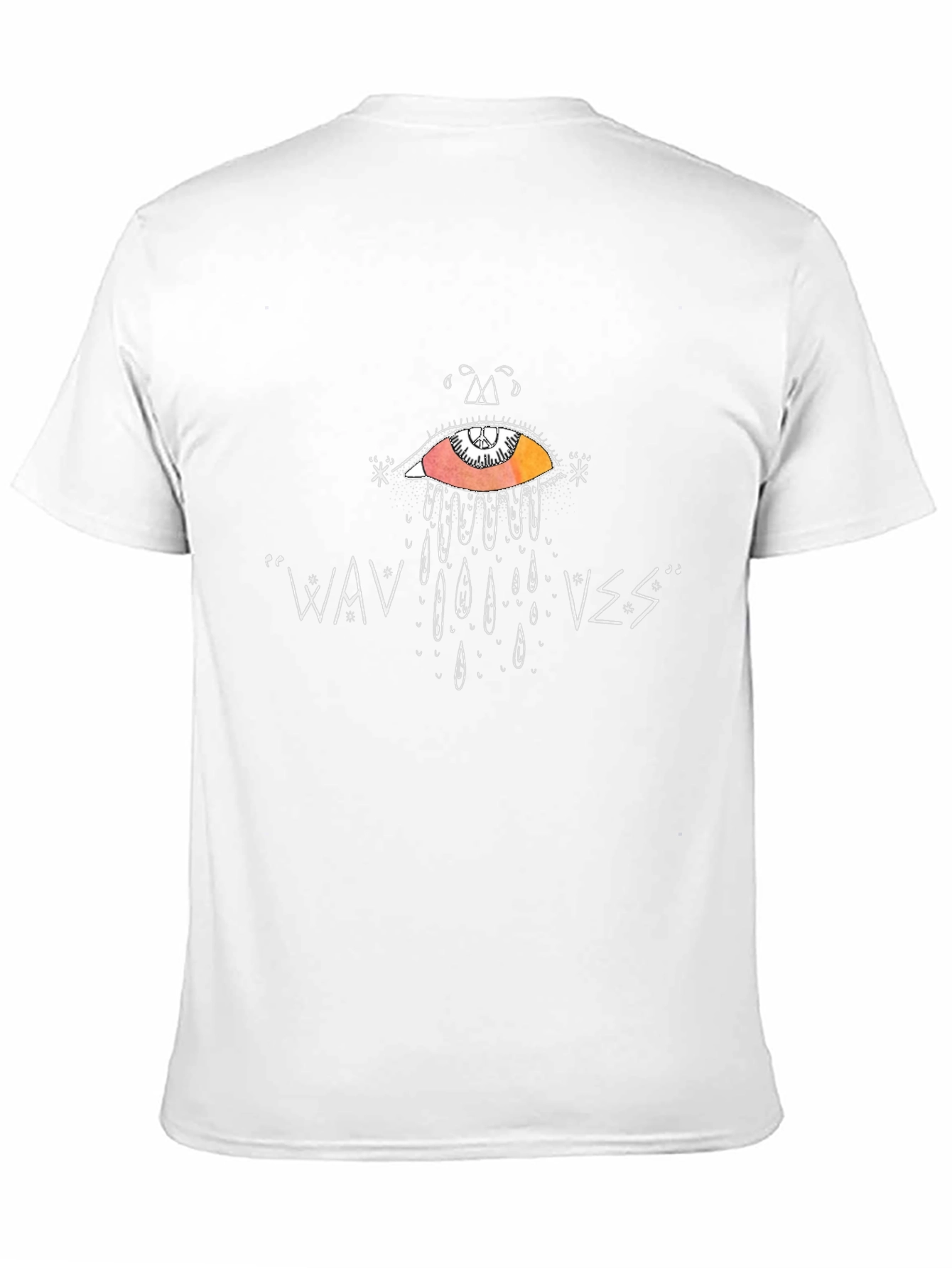 Wavves Graphic Print Crew Neck T-Shirt - Black