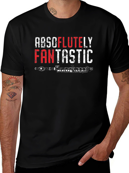 Absolutley Fantastic Flute Player Black Tee