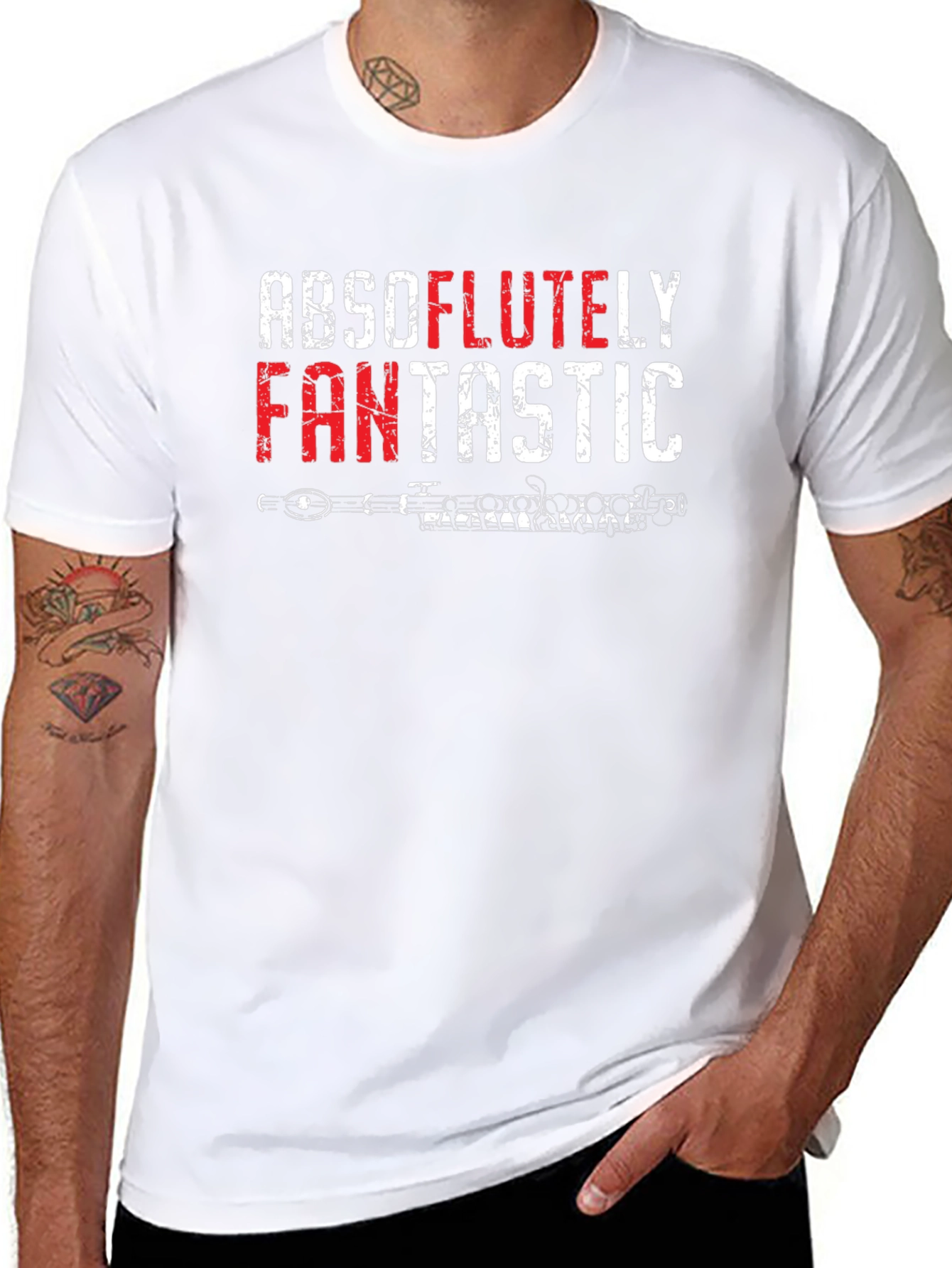 Absolutley Fantastic Flute Player Black Tee