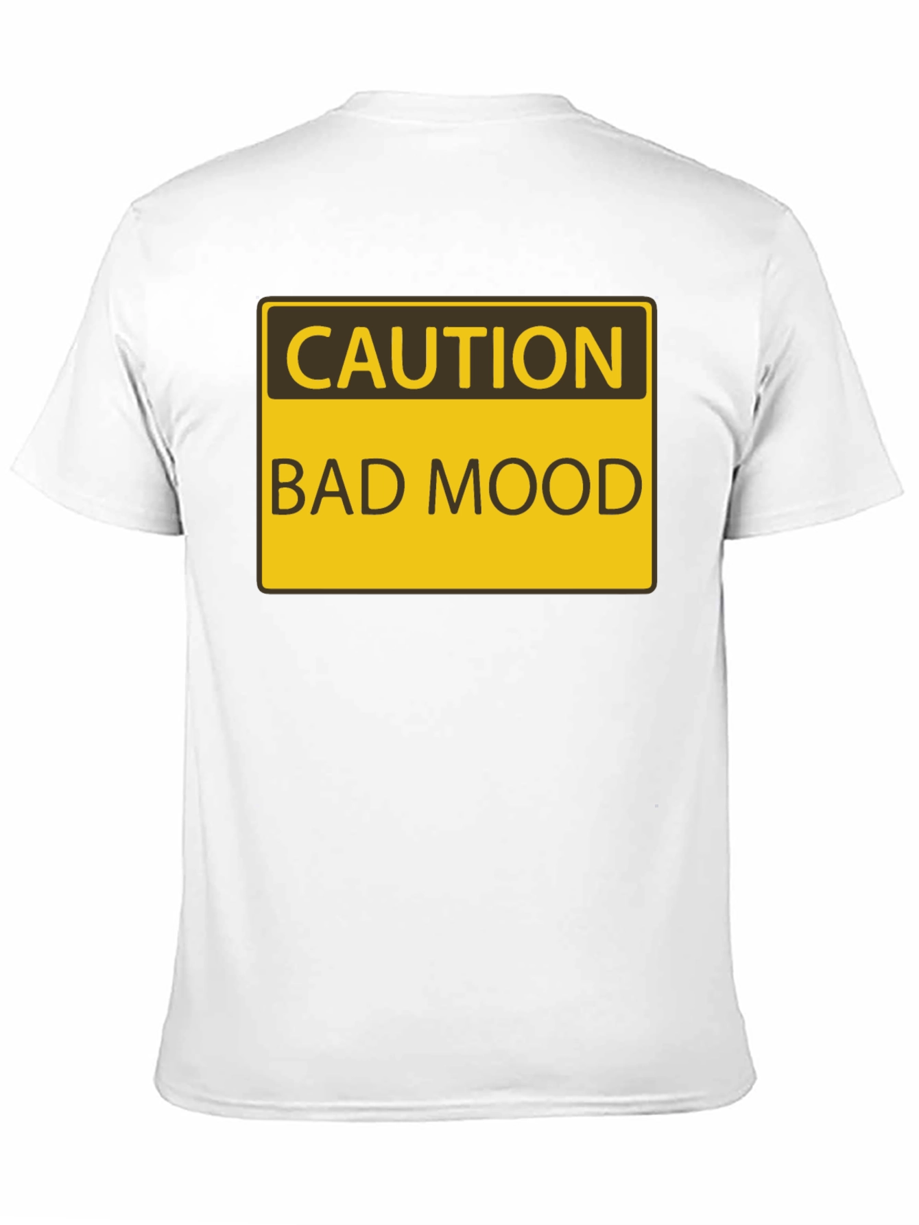 Caution Bad Mood Funny Graphic T-Shirt