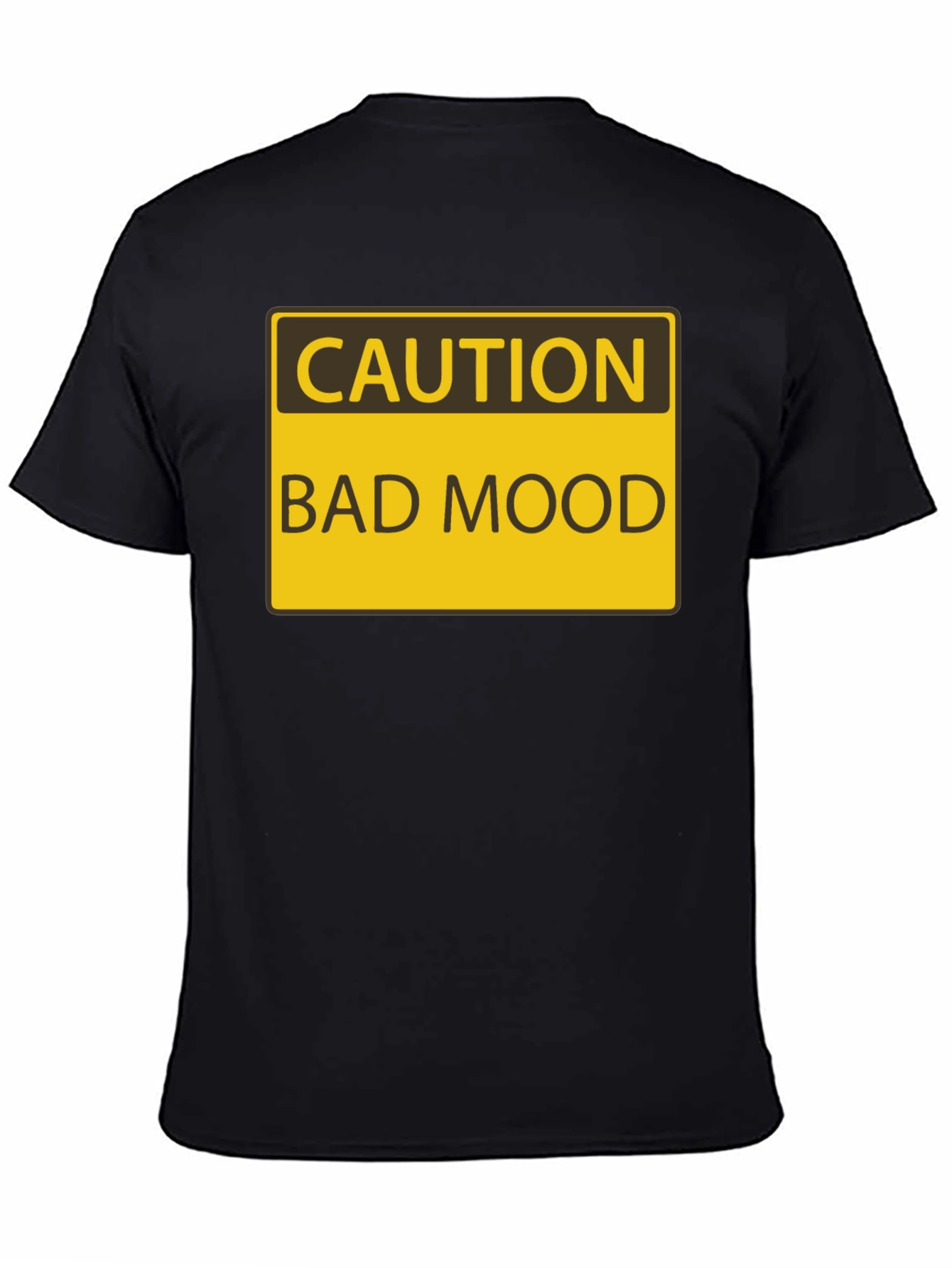 Caution Bad Mood Funny Graphic T-Shirt