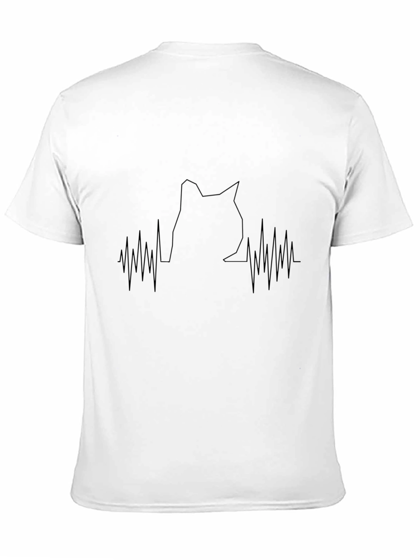 Mens Black T-Shirt with Graphic Design