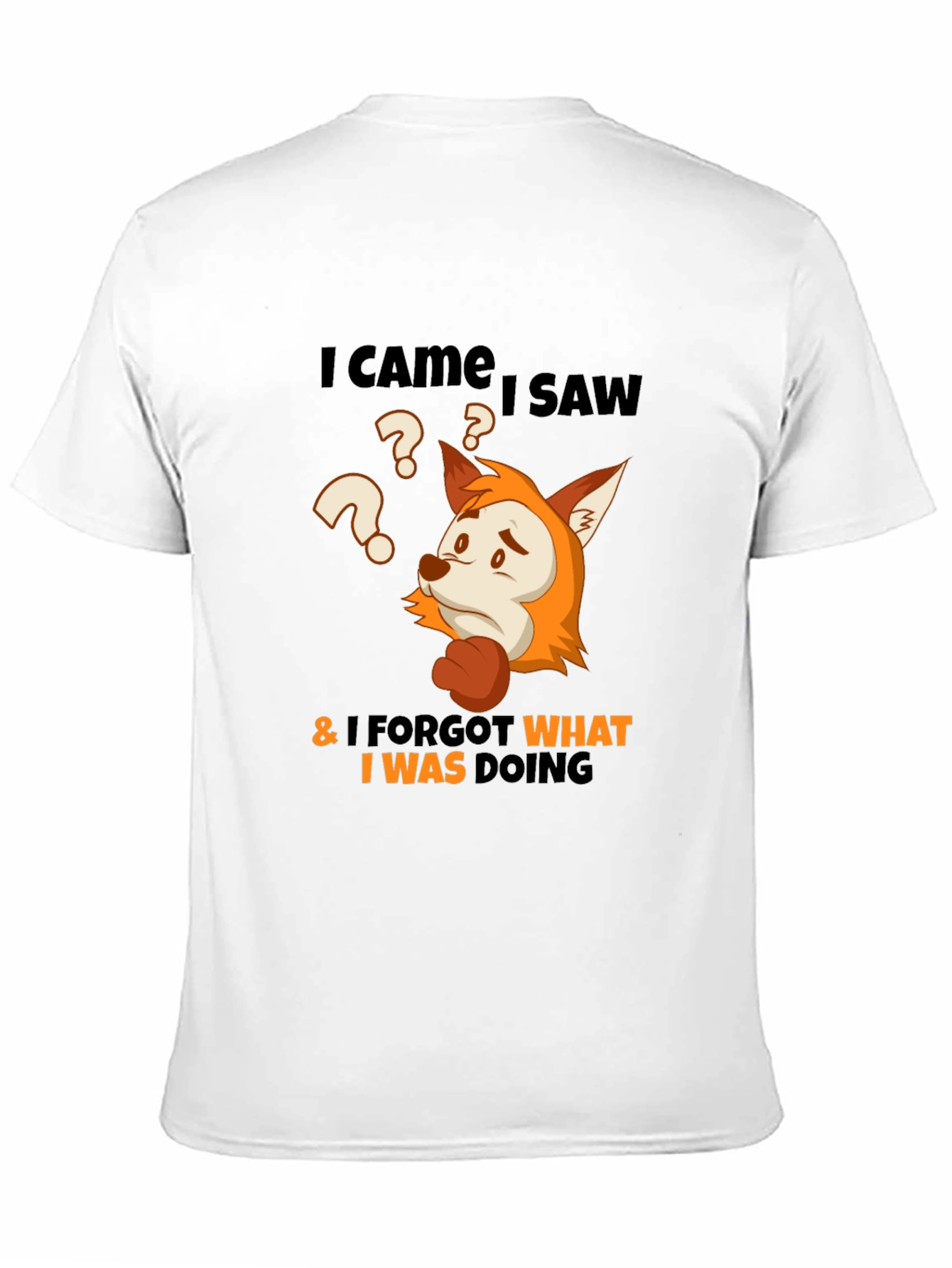 Funny Fox I Came I Saw Graphic T-Shirt