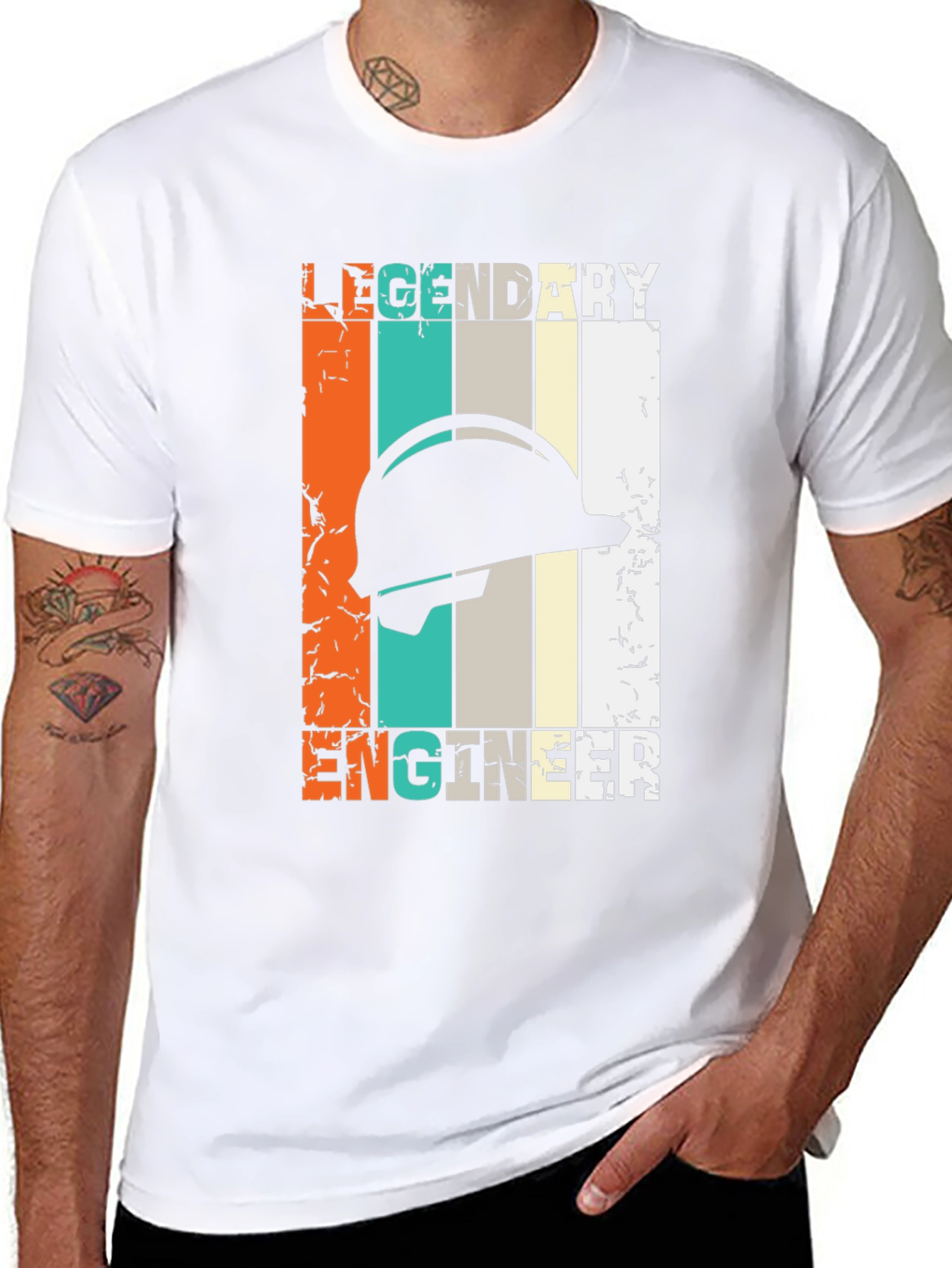 Legendary Engineer Retro Graphic T-Shirt
