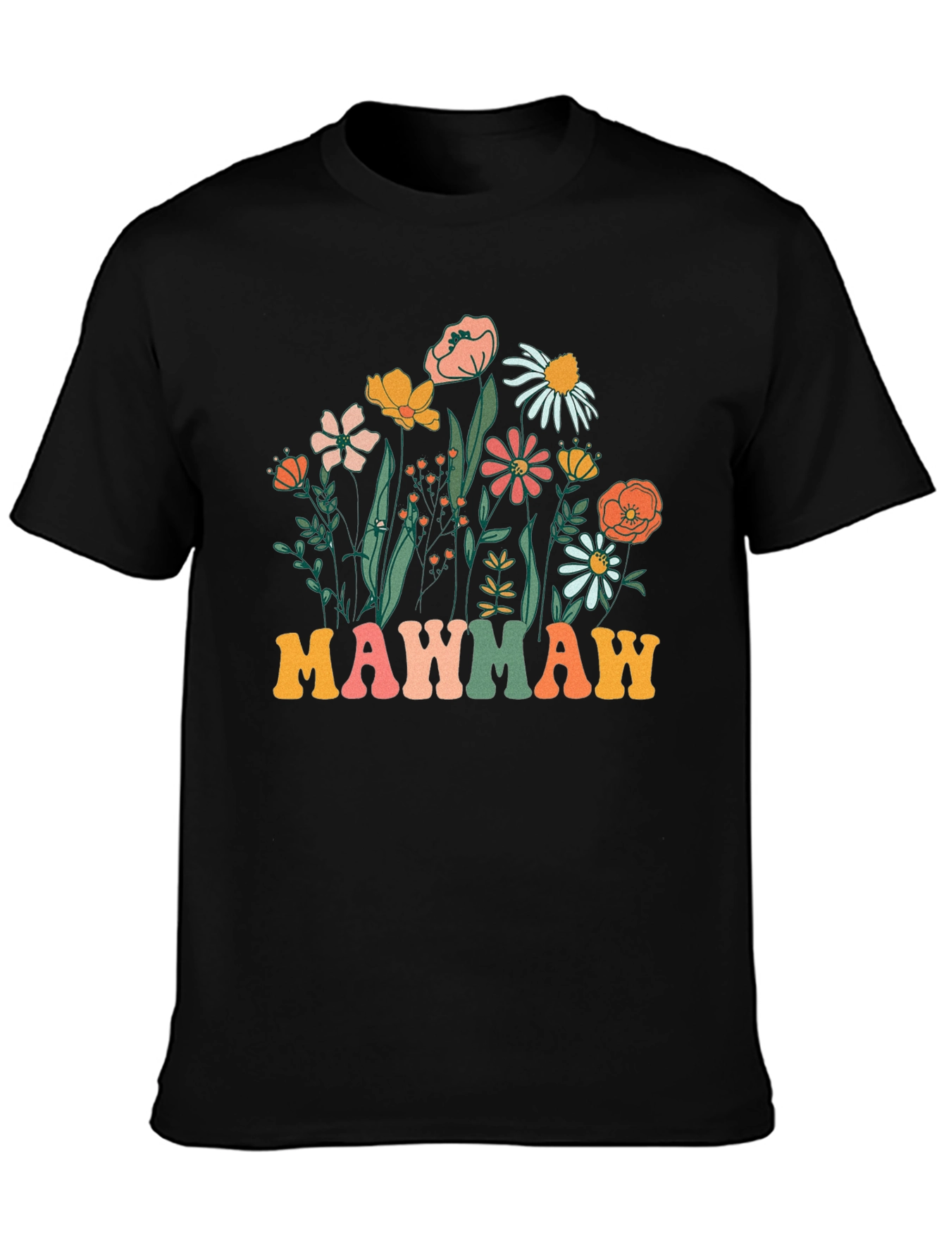 Floral Mawmaw T-Shirt - Cute Grandma Gift