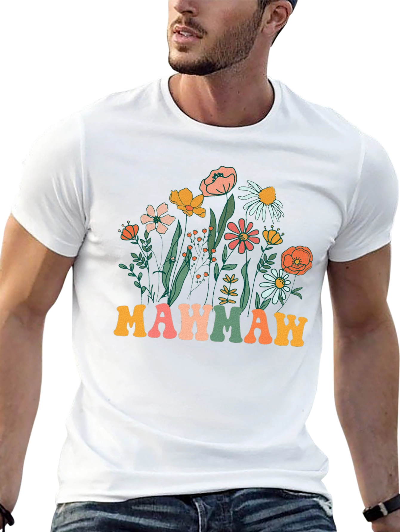 Floral Mawmaw T-Shirt - Cute Grandma Gift