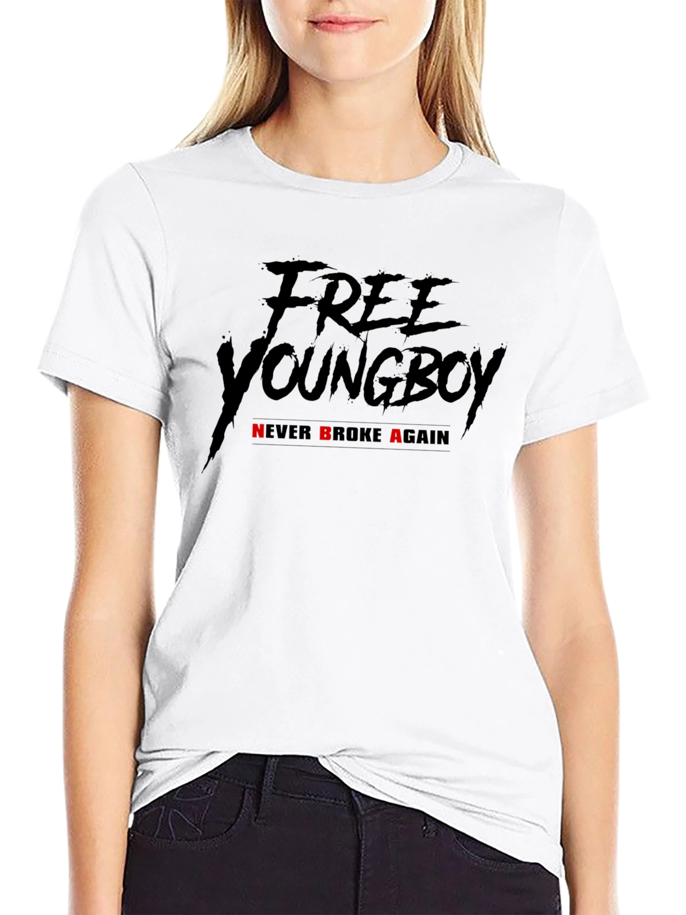 Free Youngboy Never Broke Again Black T-Shirt