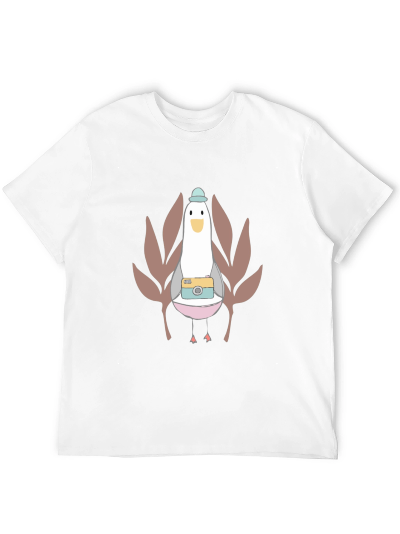 Cartoon Bird with Camera T-Shirt