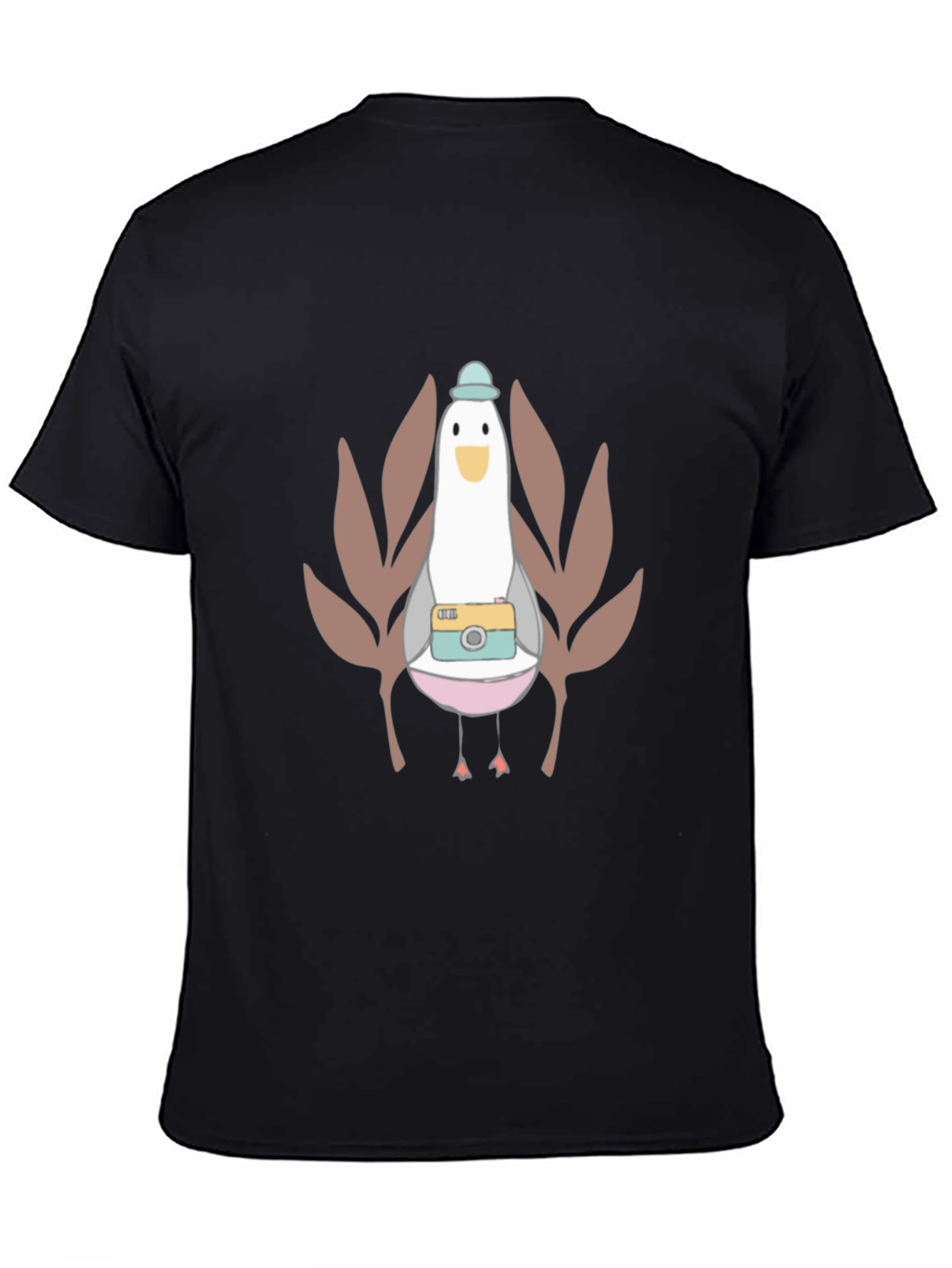 Cartoon Bird with Camera T-Shirt