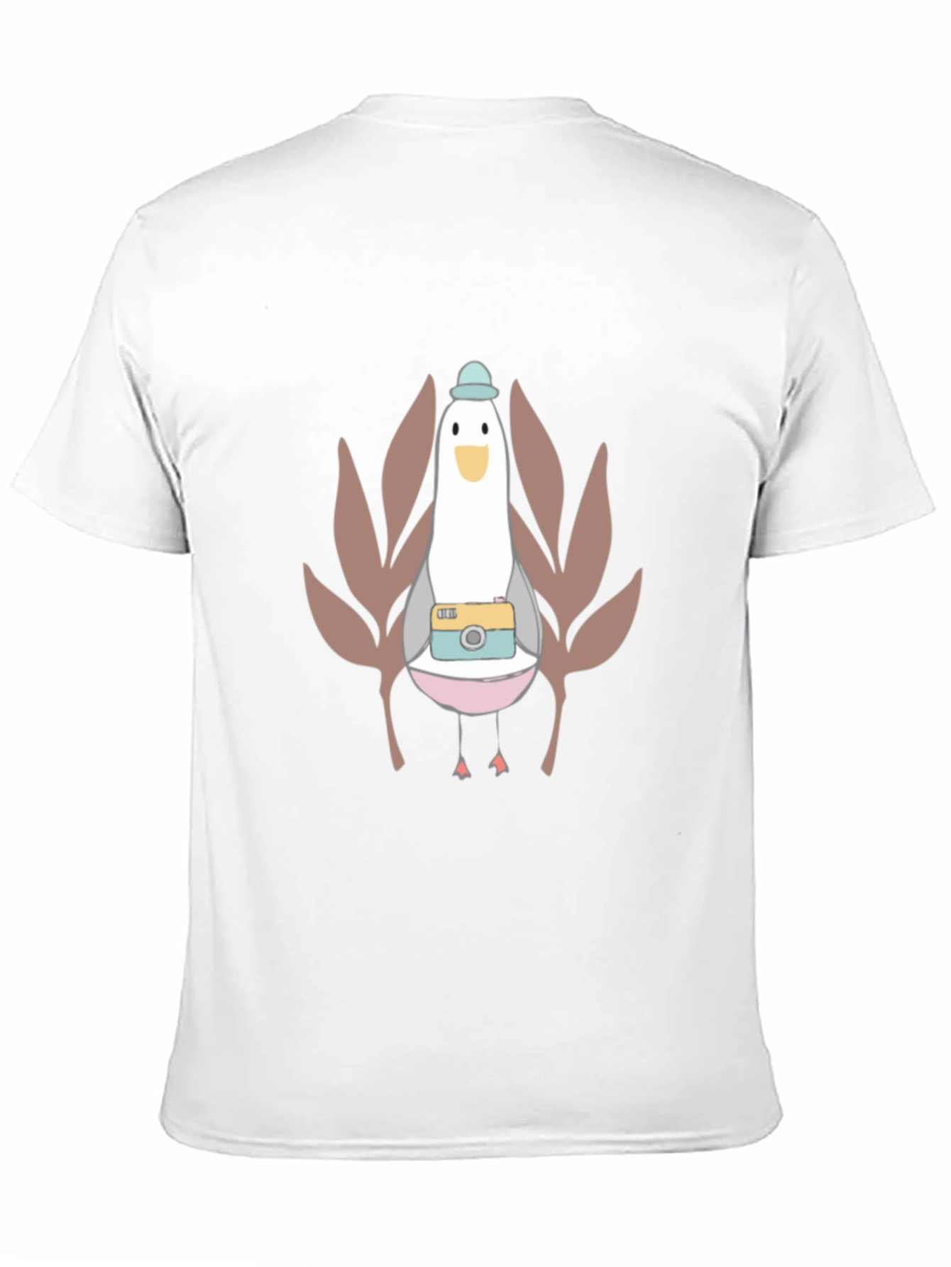 Cartoon Bird with Camera T-Shirt