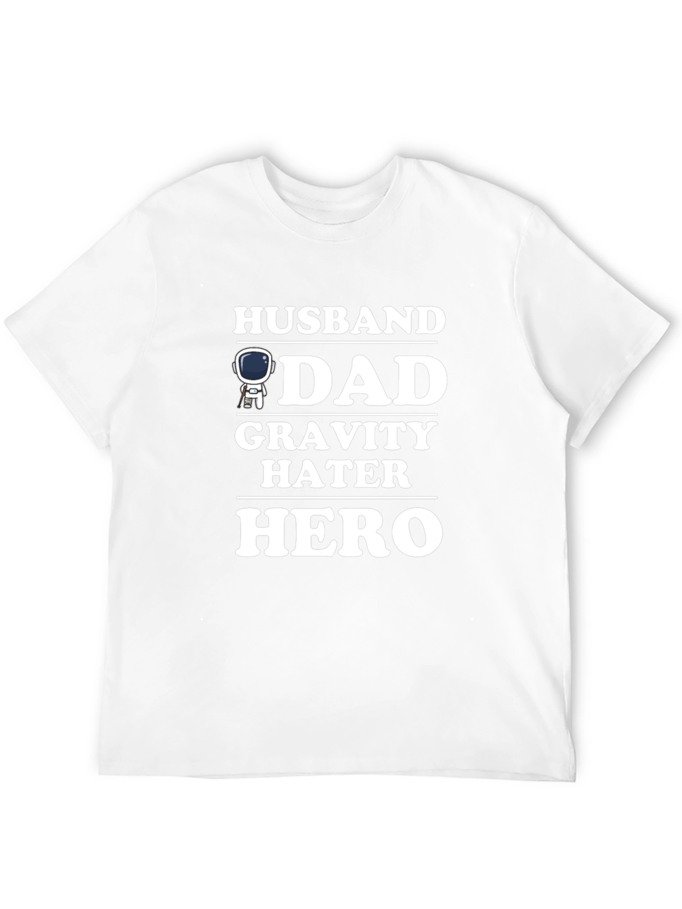 Husband Dad Gravity Hater Hero Graphic T-Shirt