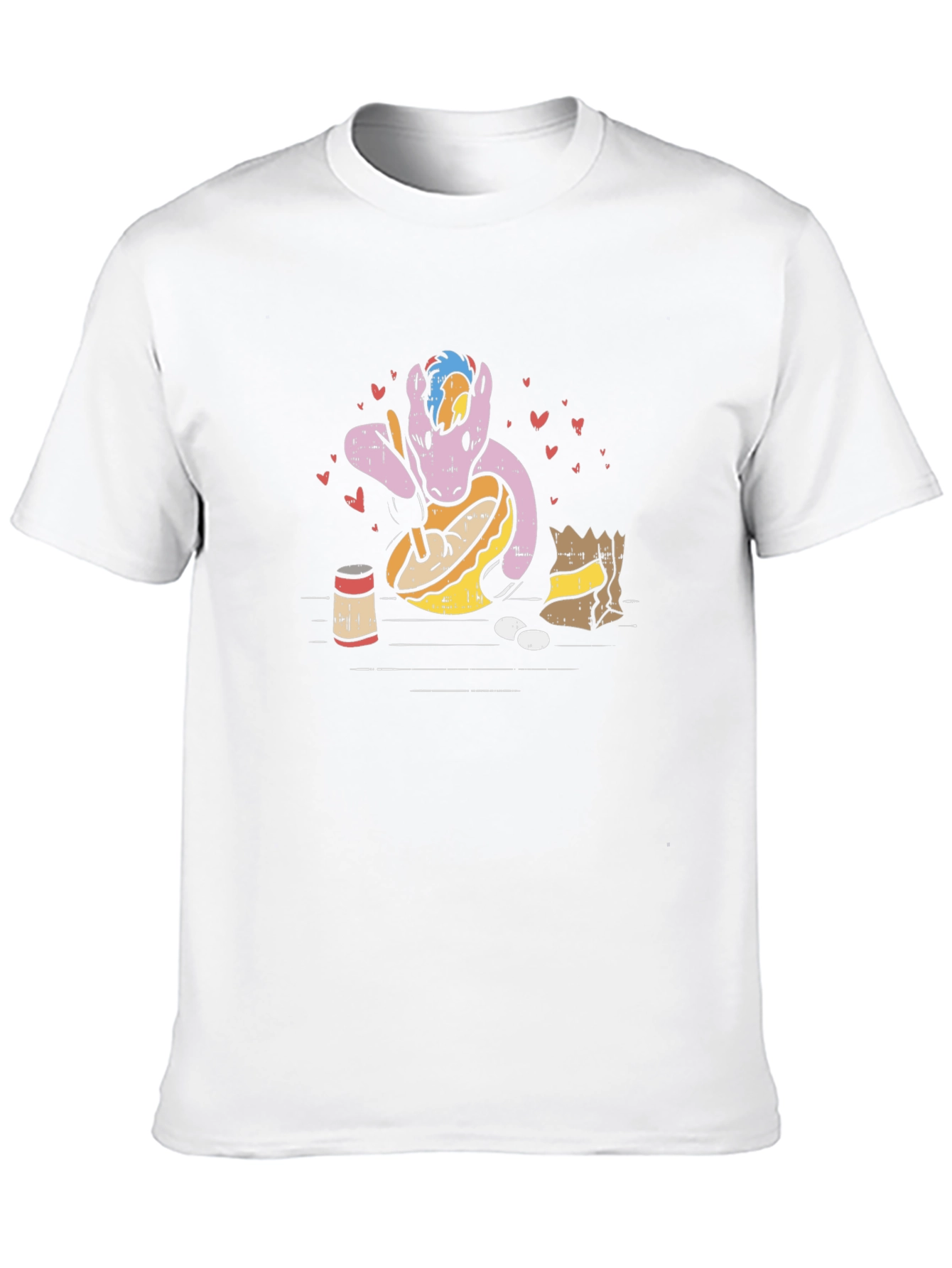 Funny Pony Cooking T-Shirt - Novelty Graphic Tee