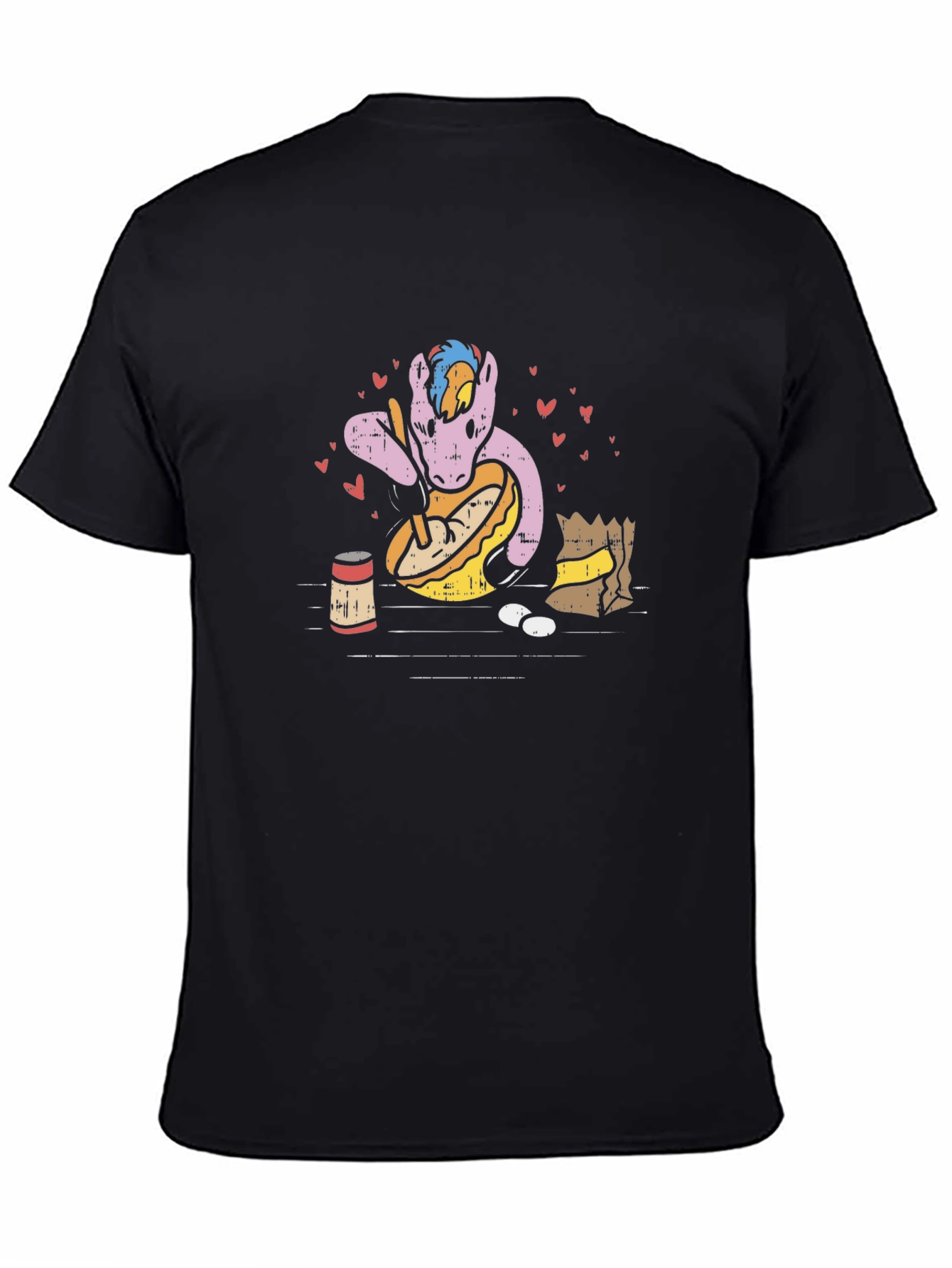 Funny Pony Cooking T-Shirt - Novelty Graphic Tee