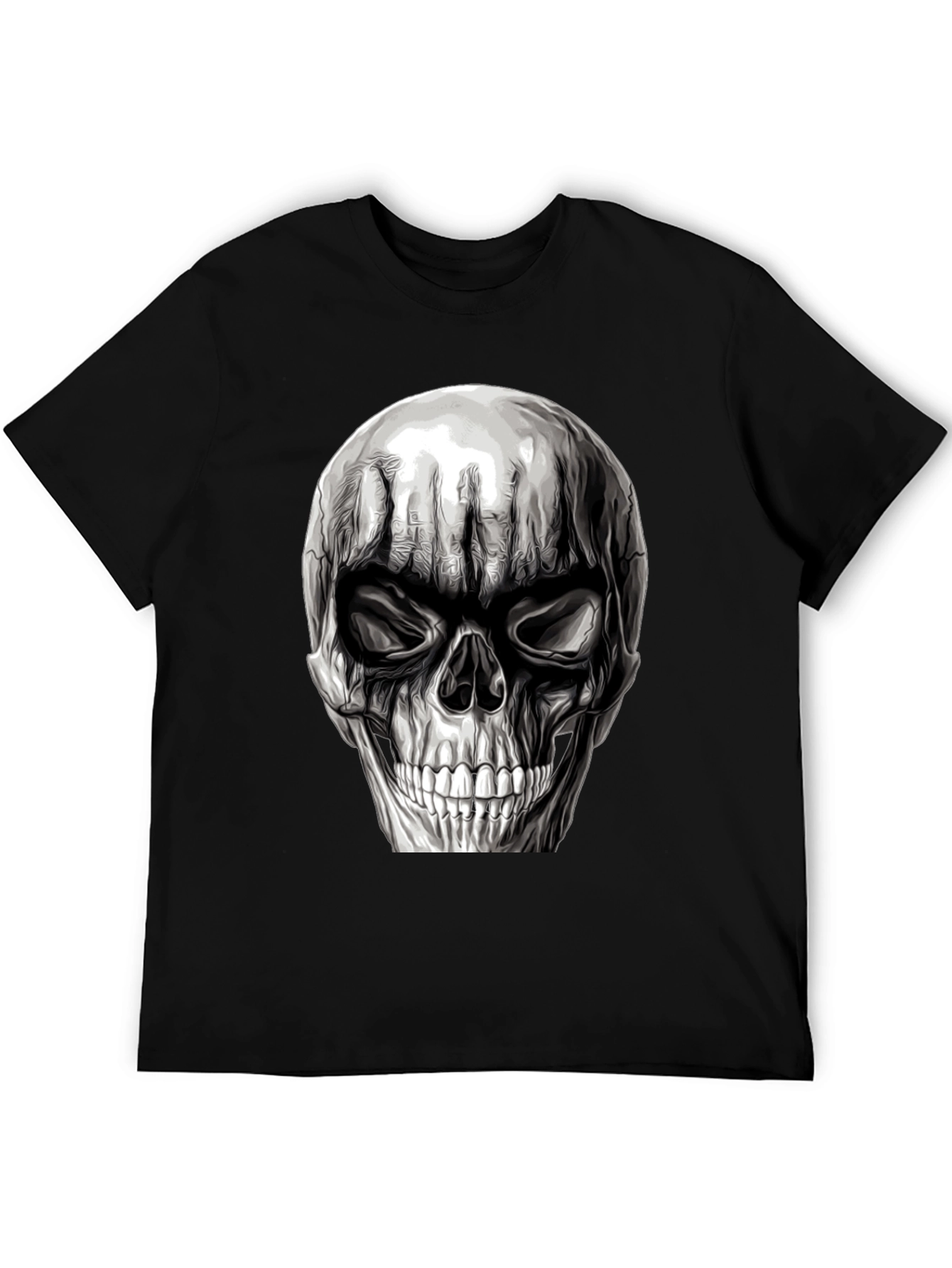 Skull Graphic T-Shirt - Mens Black Tee