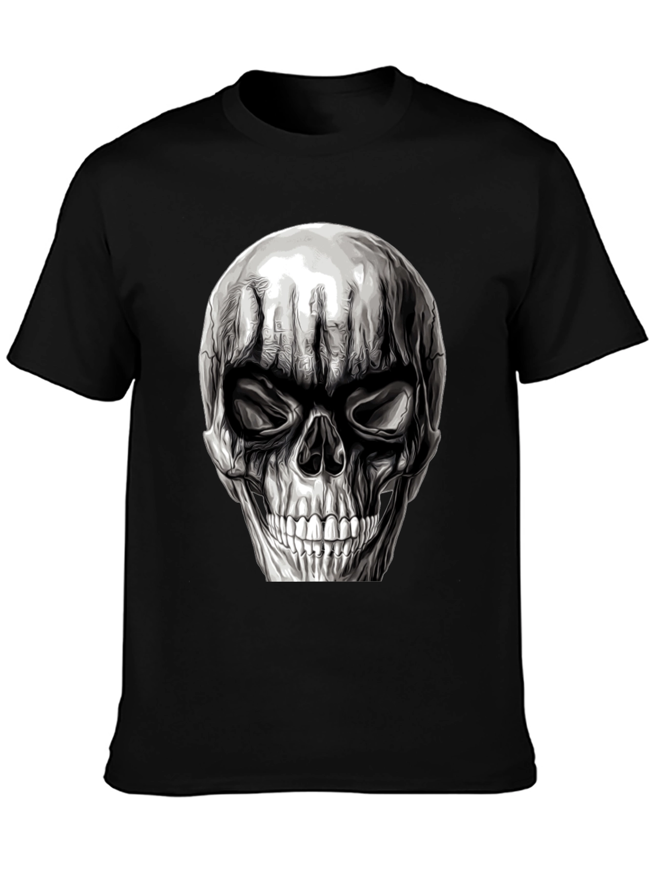 Skull Graphic T-Shirt - Mens Black Tee