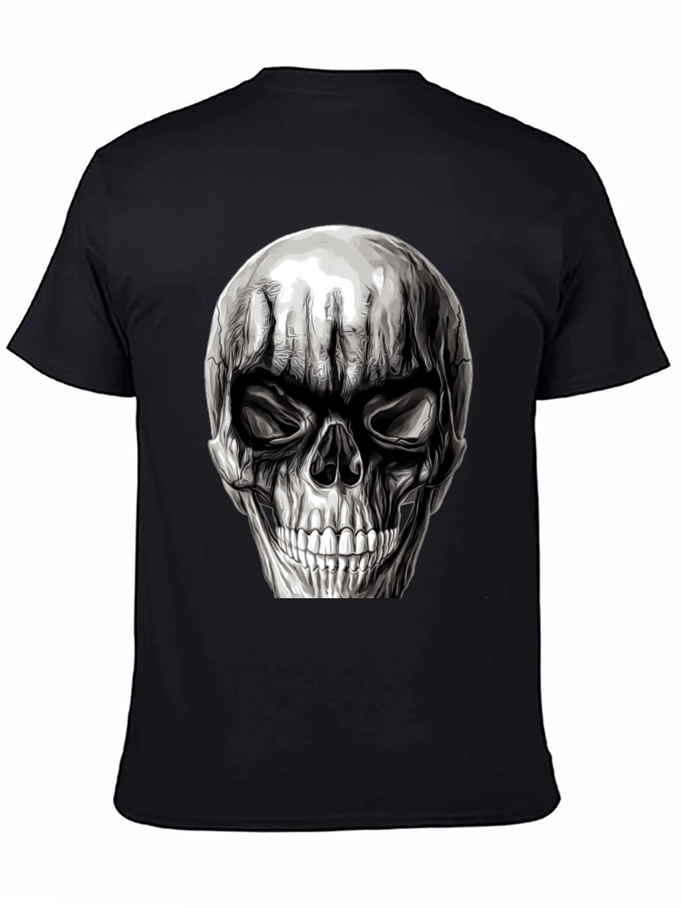 Skull Graphic T-Shirt - Mens Black Tee