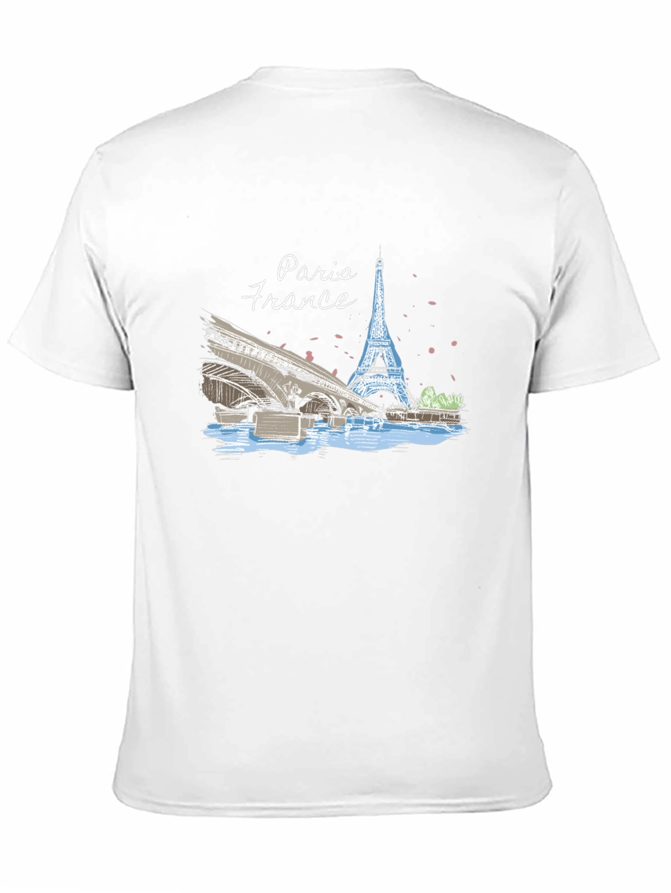 Paris France T-Shirt - Eiffel Tower Design