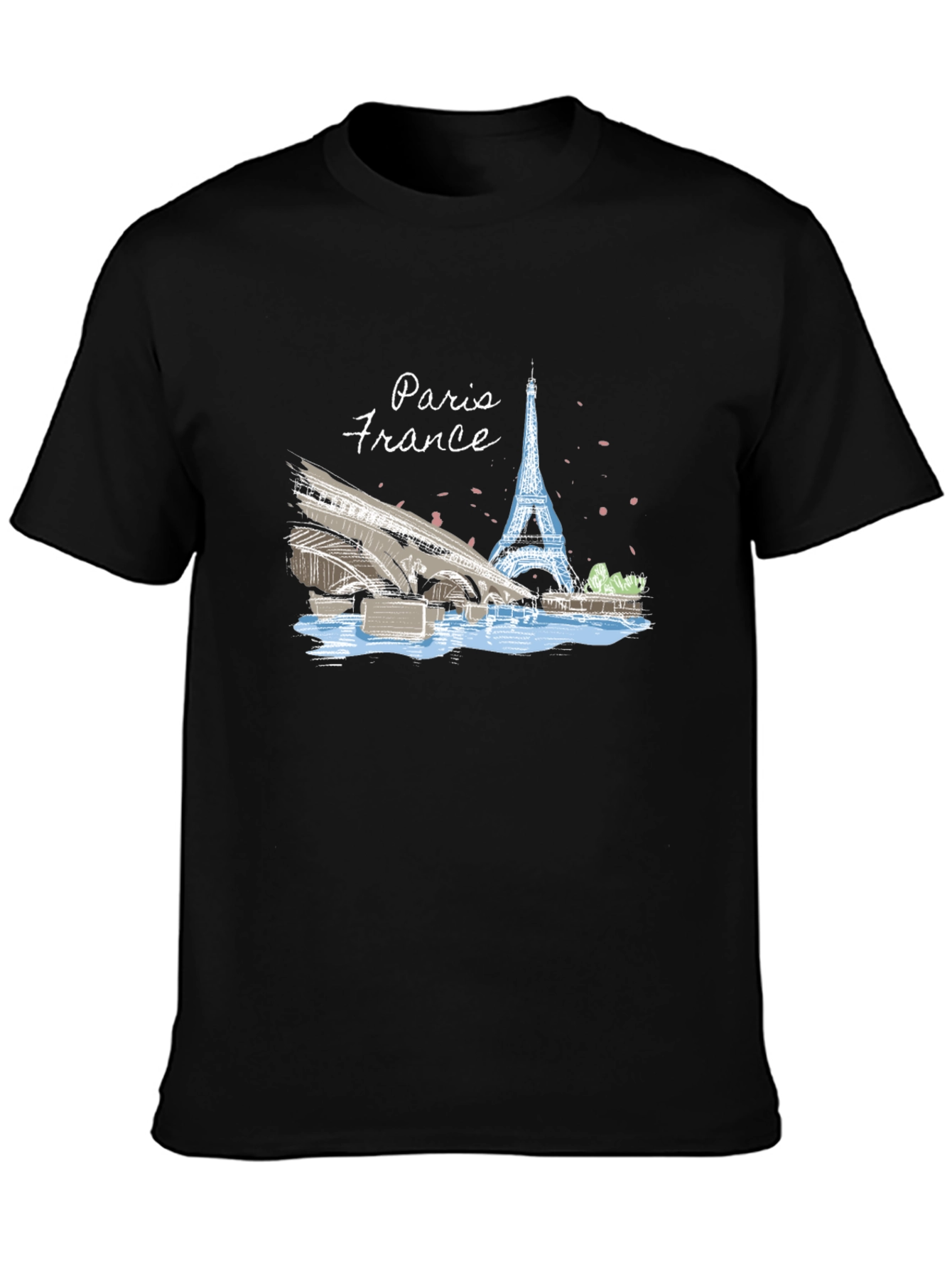 Paris France T-Shirt - Eiffel Tower Design