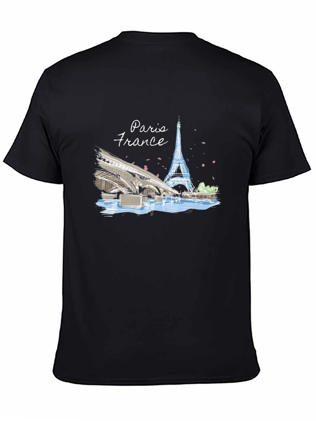 Paris France T-Shirt - Eiffel Tower Design