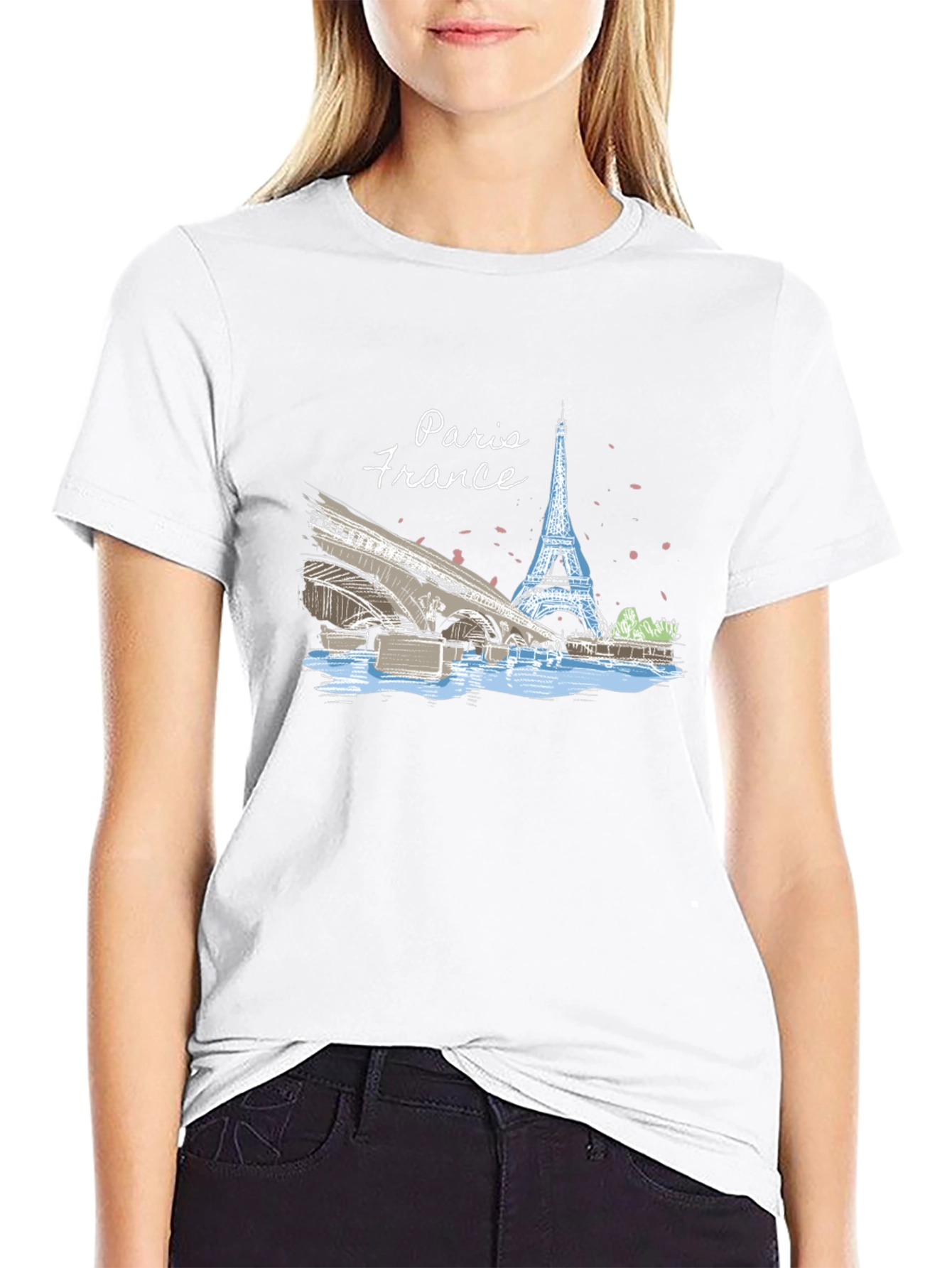 Paris France T-Shirt - Eiffel Tower Design
