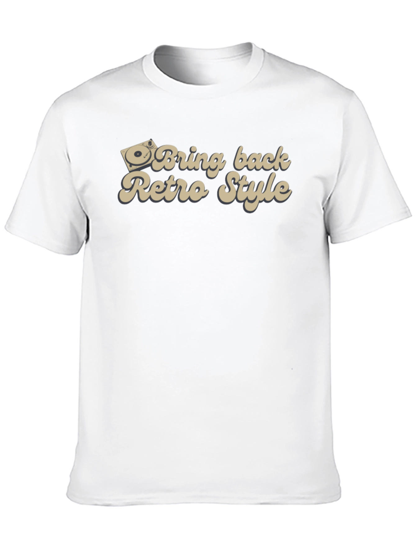 Retro Style Black T-Shirt