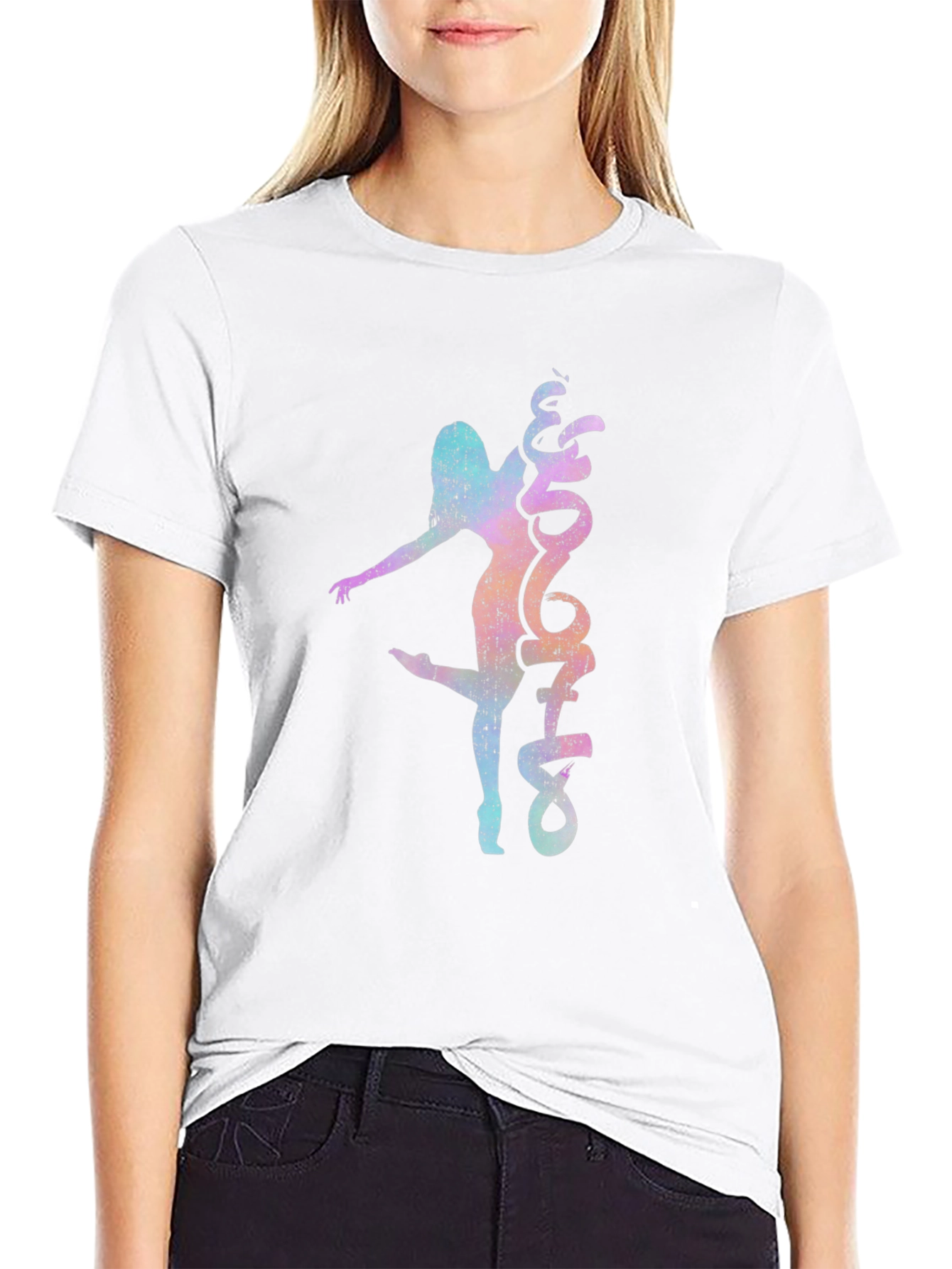 Dancer Graphic Black Tee - Stylish Unisex T-Shirt