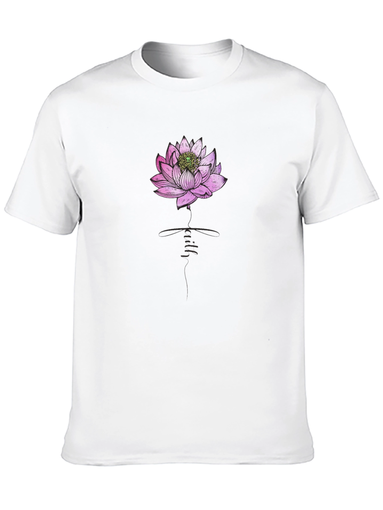 Lotus Flower Graphic Tee - Casual Comfort