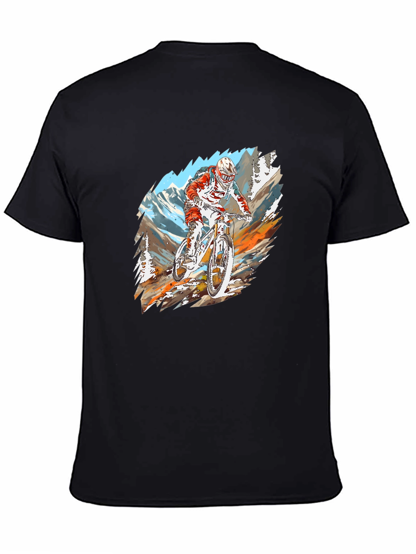 Mountain Bike Rider Graphic T-Shirt