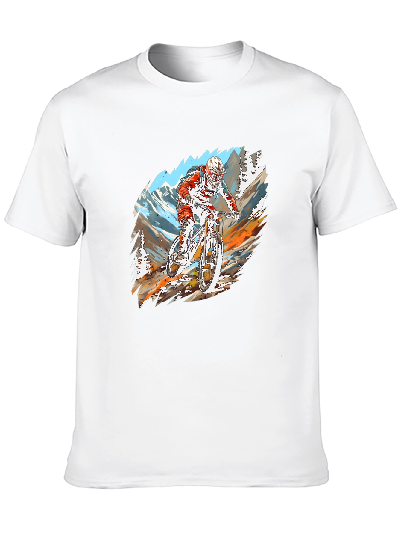 Mountain Bike Rider Graphic T-Shirt