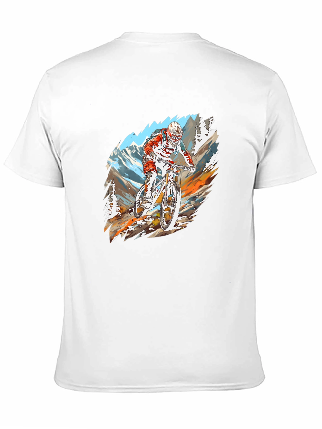 Mountain Bike Rider Graphic T-Shirt